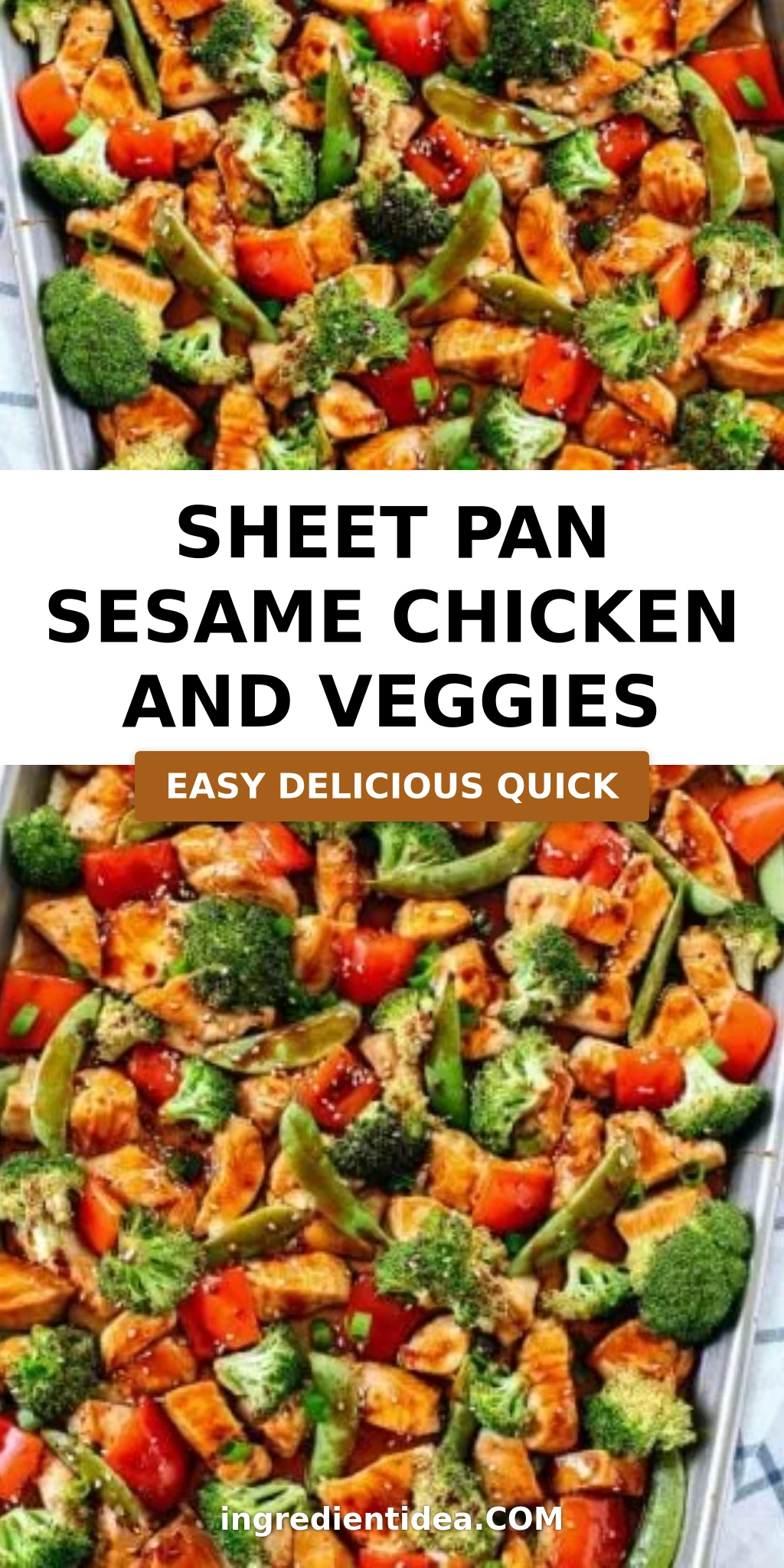 Sheet Pan Sesame Chicken and Veggies