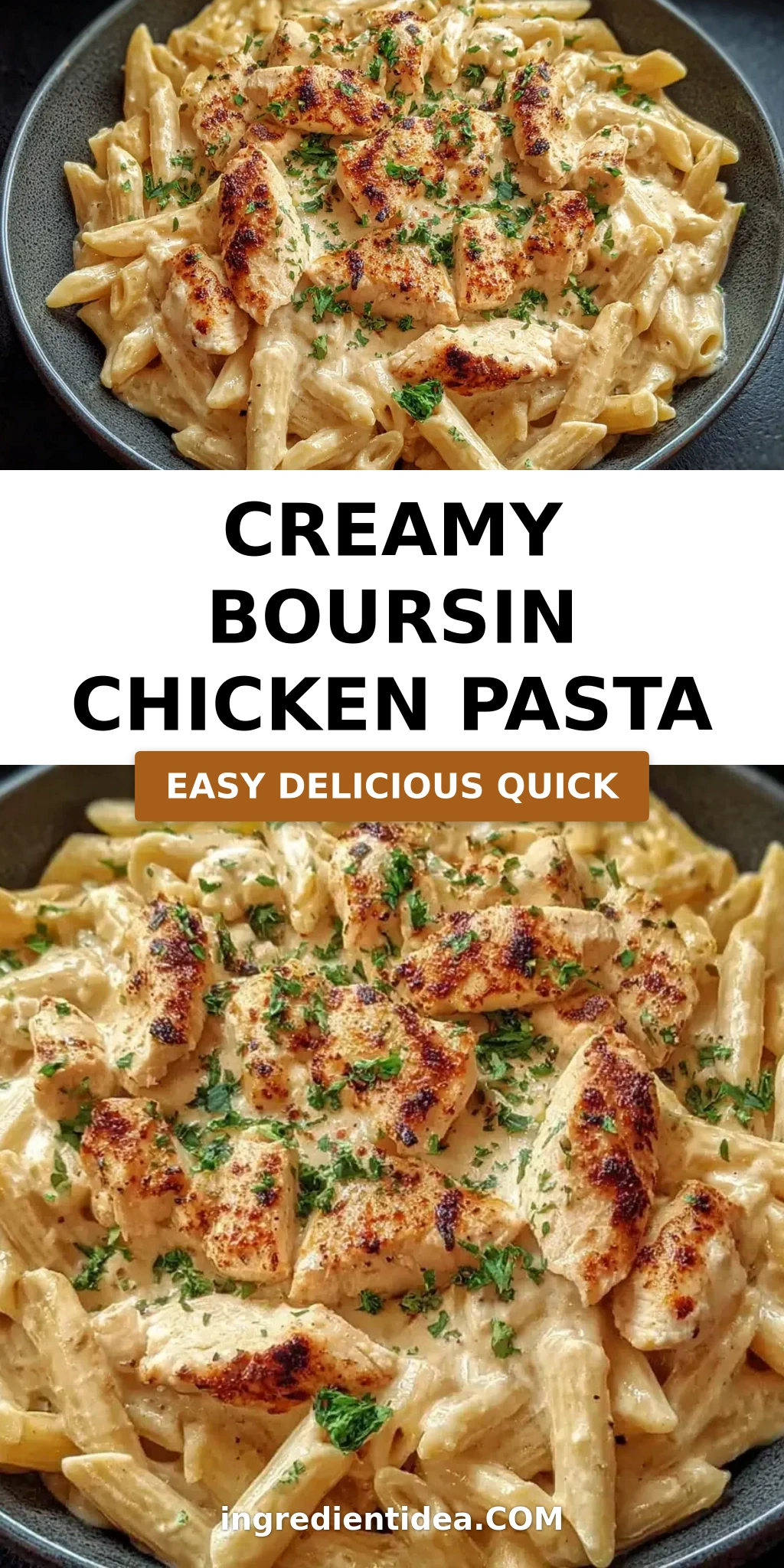 Creamy Boursin Chicken Pasta