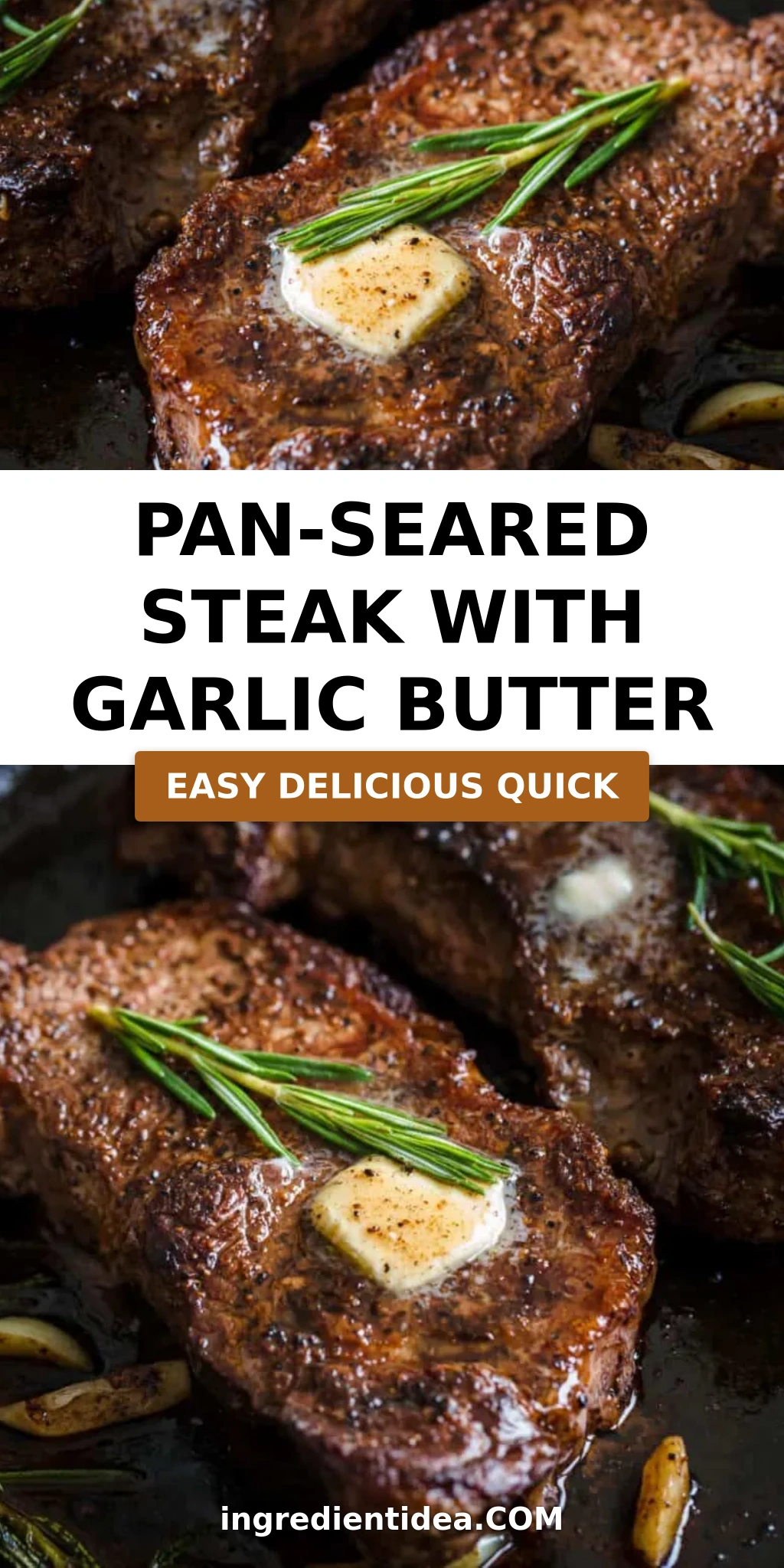 Pan-Seared Steak with Garlic Butter