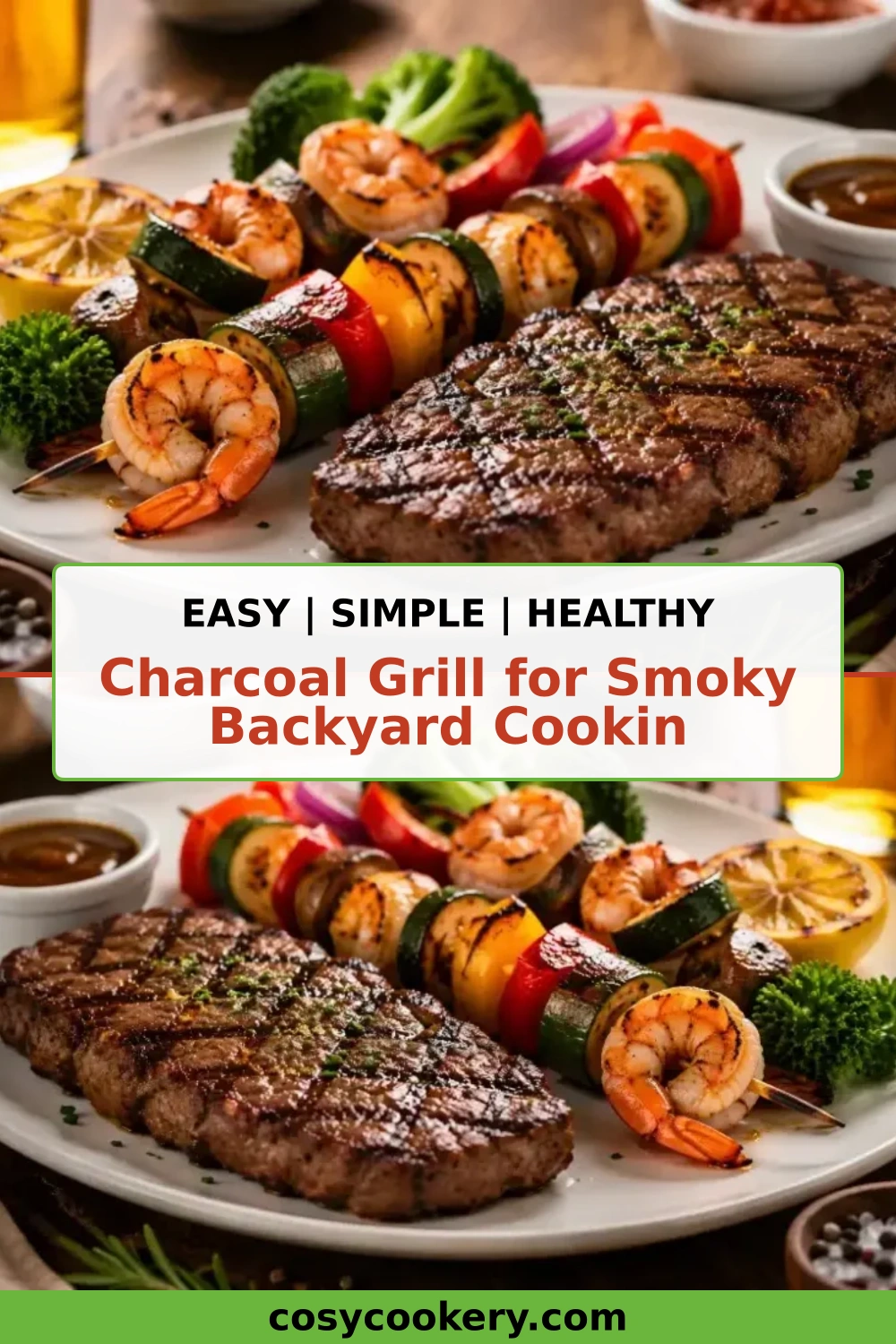 Charcoal Grill for Smoky Backyard Cookin