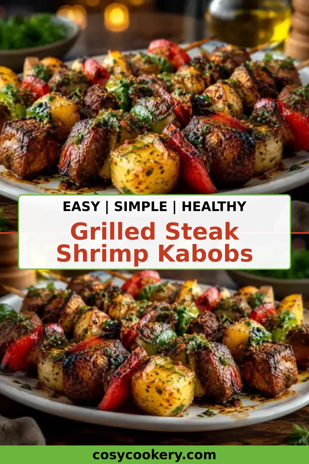 Grilled Steak Shrimp Kabobs