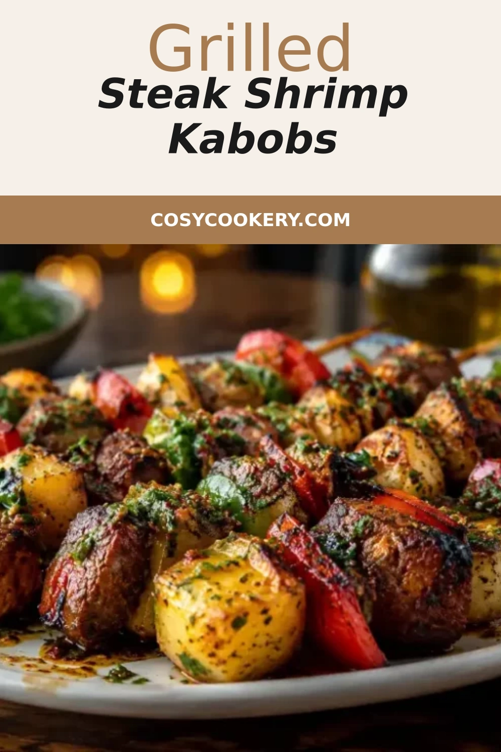 Grilled Steak Shrimp Kabobs