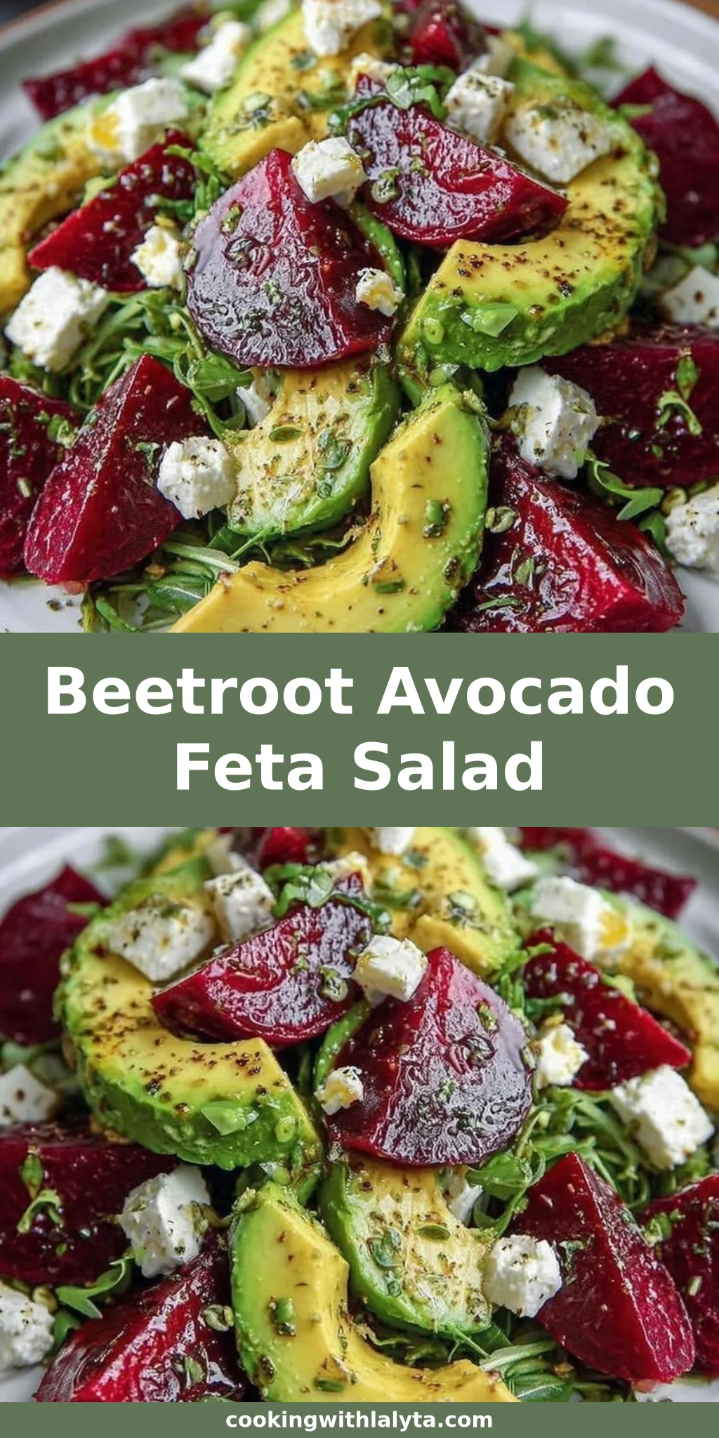 Beetroot Avocado Feta Salad