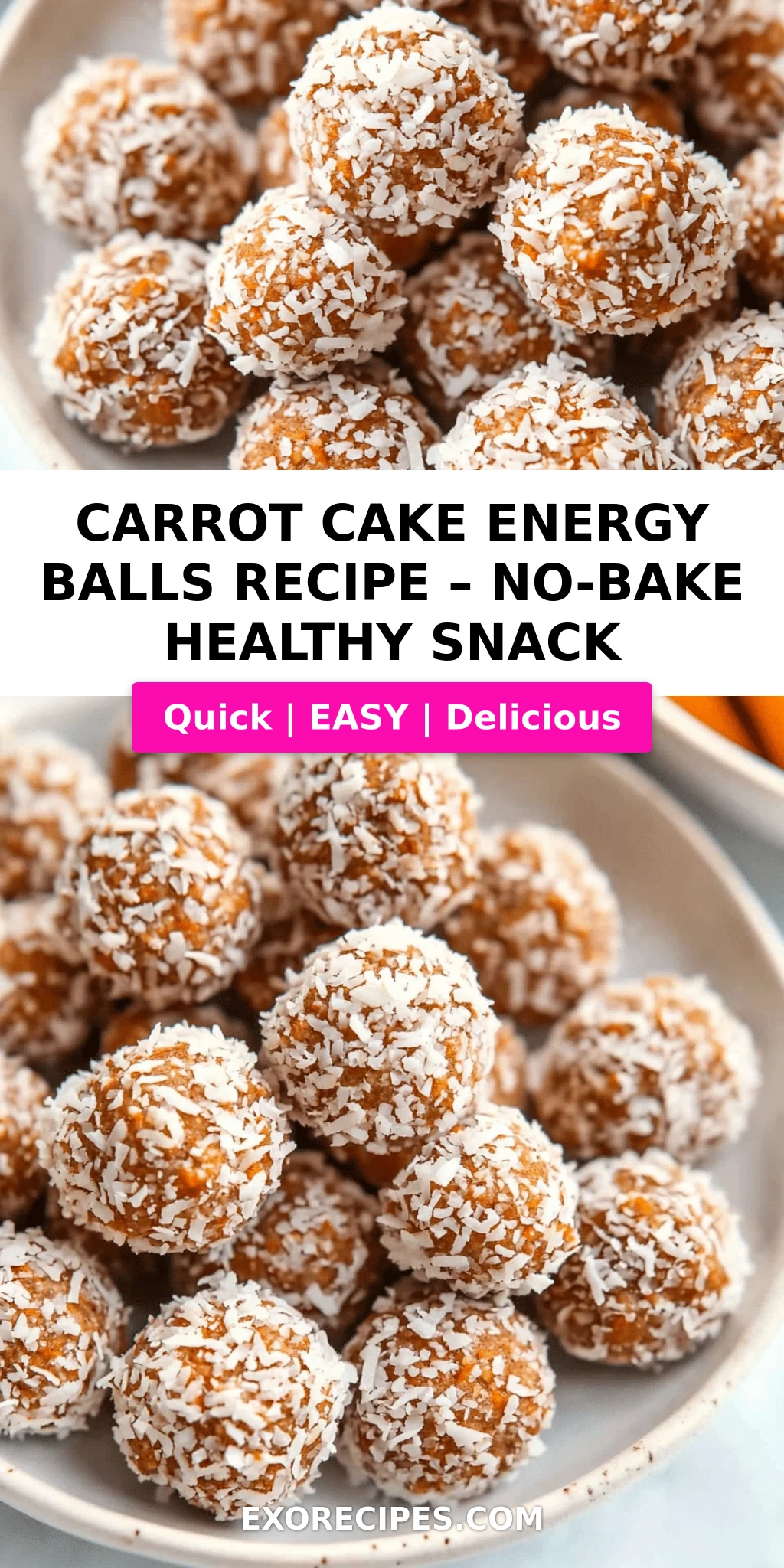 Carrot Cake Energy Balls