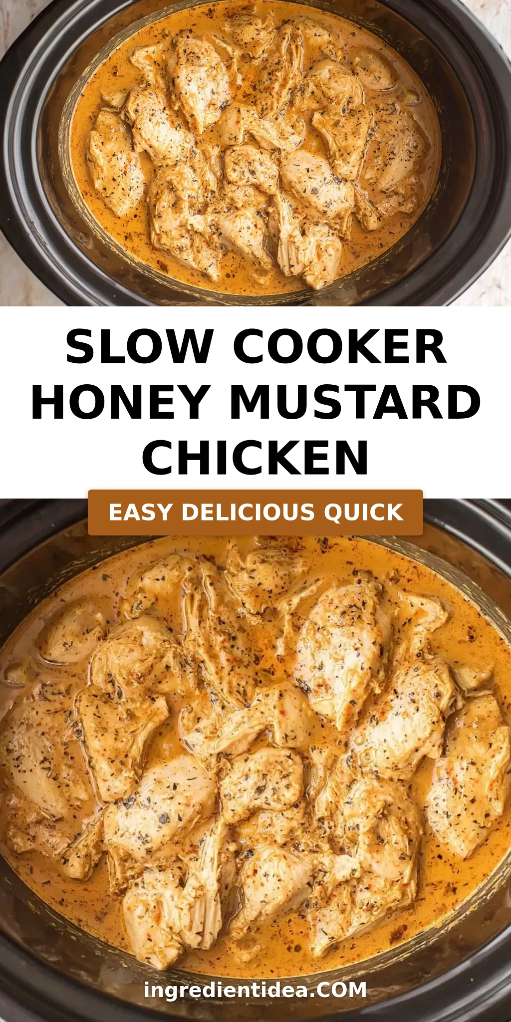 Slow Cooker Honey Mustard Chicken