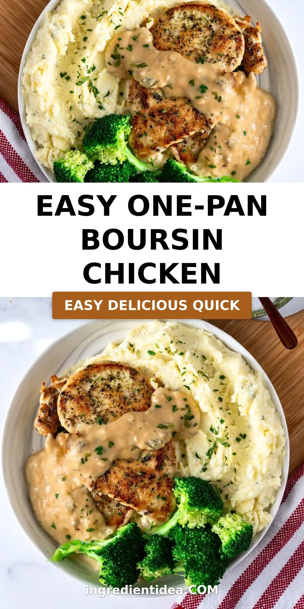 Easy One-Pan Boursin Chicken