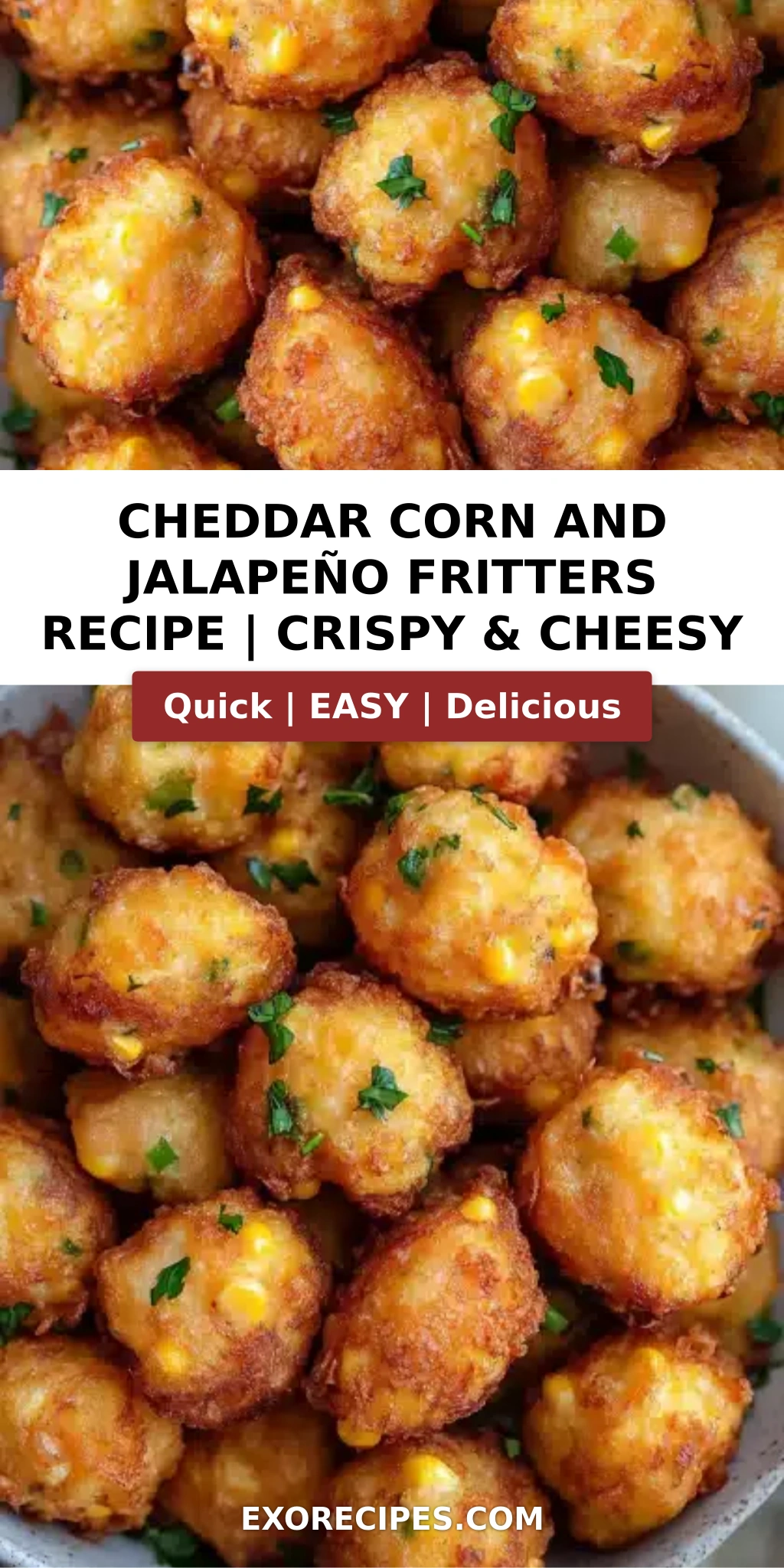 Cheddar Corn and Jalapeño Fritters
