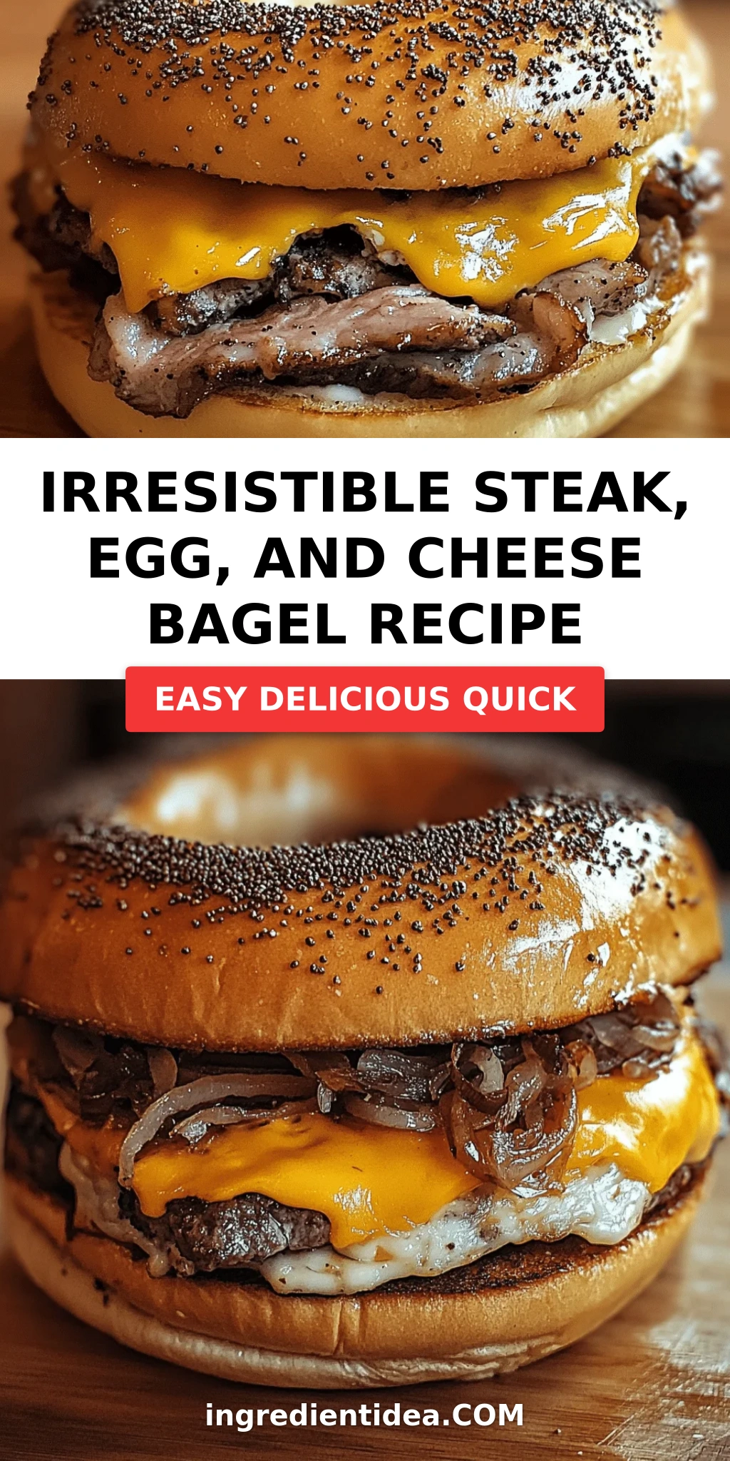 Irresistible Steak, Egg, and Cheese Bagel Recipe