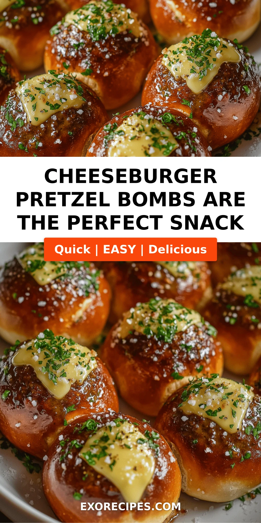 Cheeseburger Pretzel Bombs A Perfect Snack Explosion