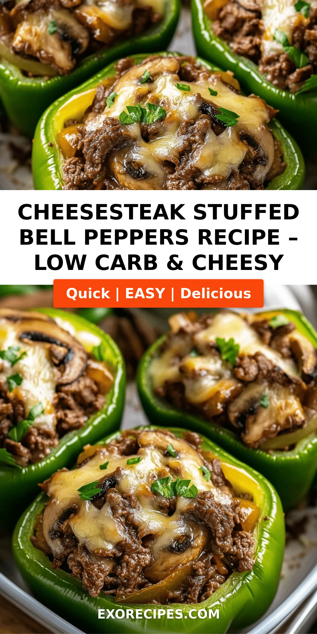Cheesesteak Stuffed Bell Peppers