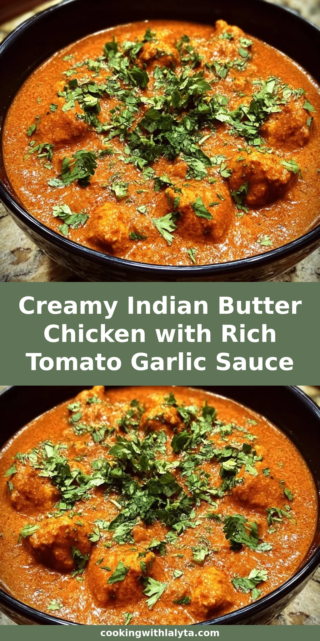 Creamy Indian Butter Chicken with Rich Tomato Garlic Sauce