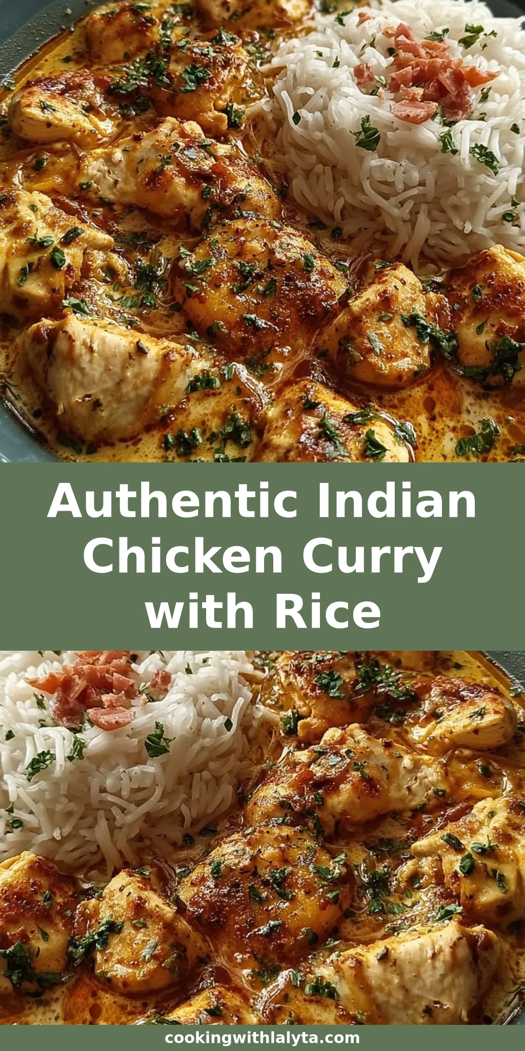 Authentic Indian Chicken Curry with Rice
