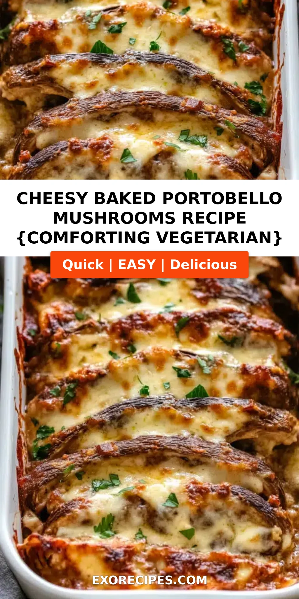Cheesy Baked Portobello Mushrooms: A Comforting Vegetarian Delight