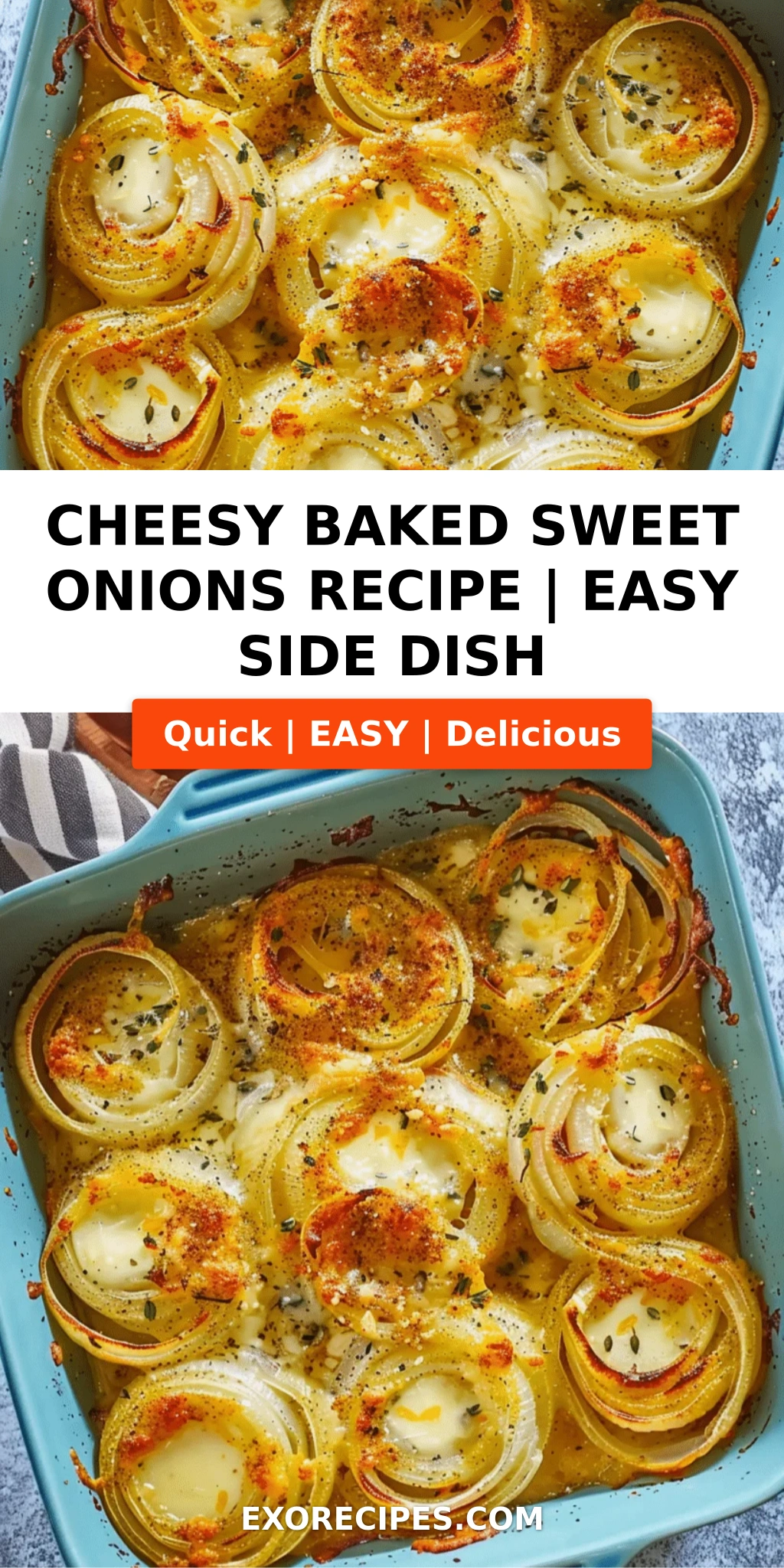 Cheesy Baked Sweet Onions: A Flavorful Side Dish Delight