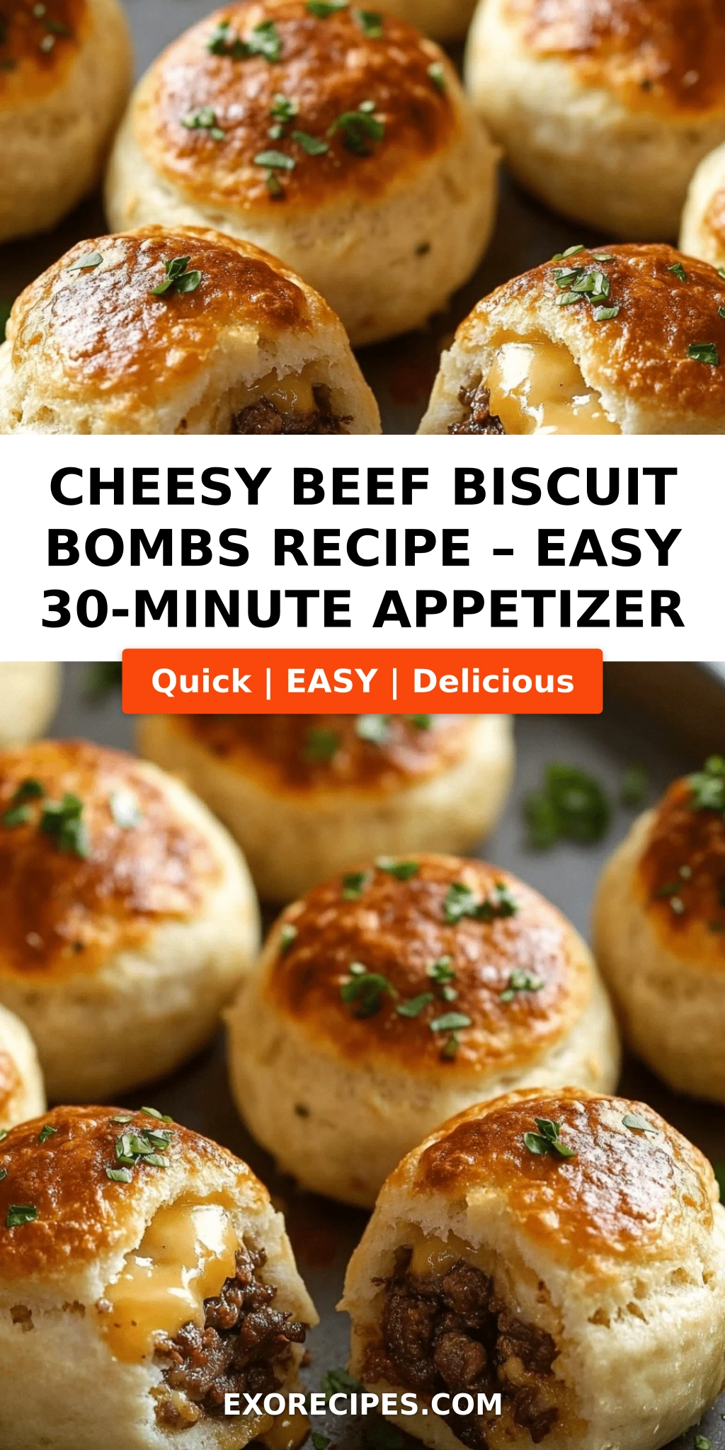 Cheesy Beef Biscuit Bombs: Blow Your Taste Buds Away with Every Bite