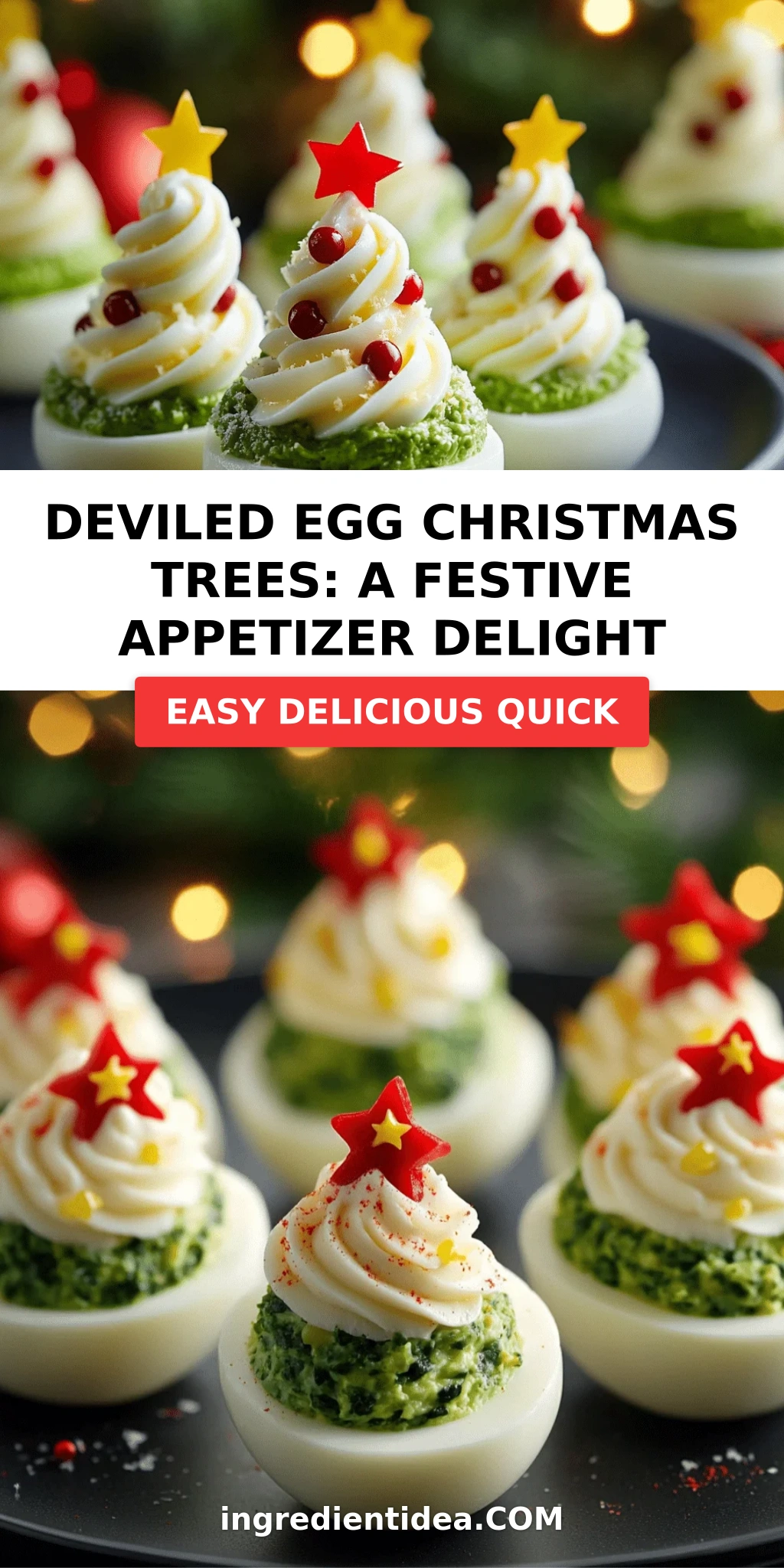 Deviled Egg Christmas Trees: A Festive Appetizer Delight