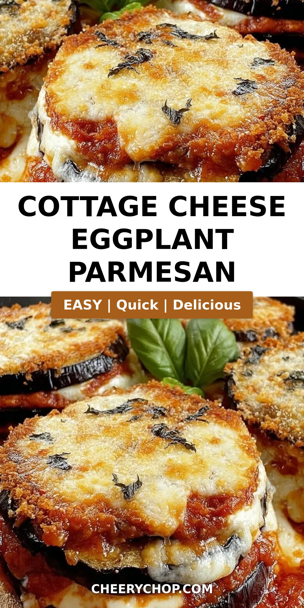 Cottage Cheese Eggplant Parmesan