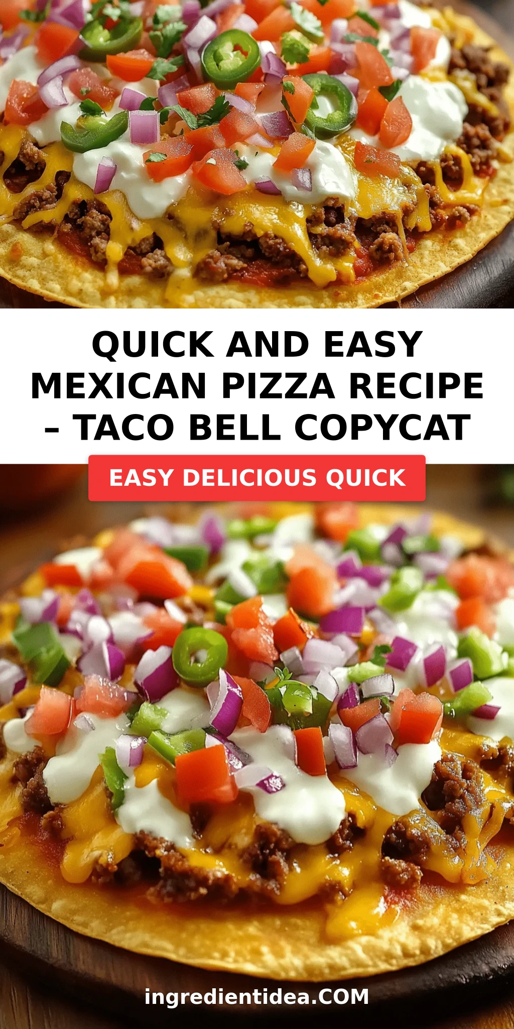 Quick and Easy Mexican Pizza Recipe – Taco Bell Copycat