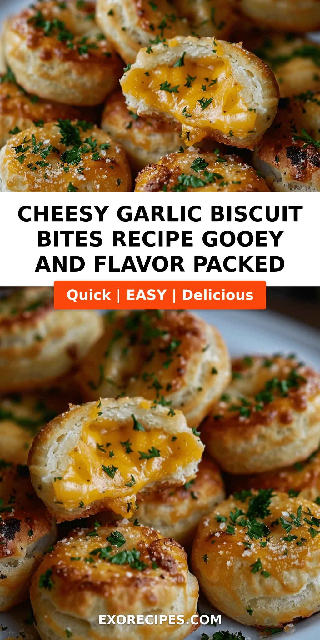 Cheesy Garlic Biscuit Bites: Irresistibly Gooey and Flavor-Packed