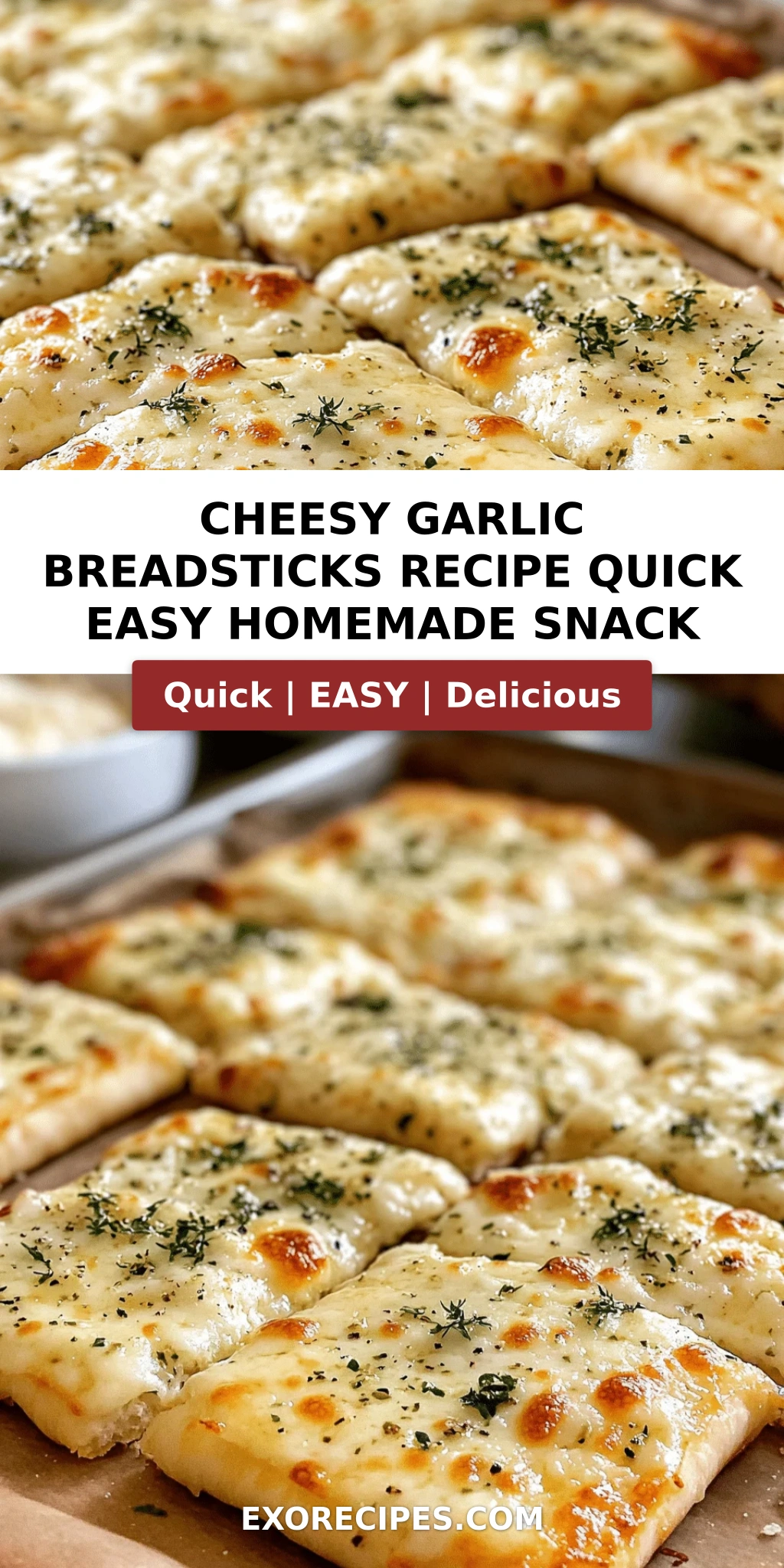 Cheesy Garlic Breadsticks: A Quick and Irresistible Snack for Any Occasion