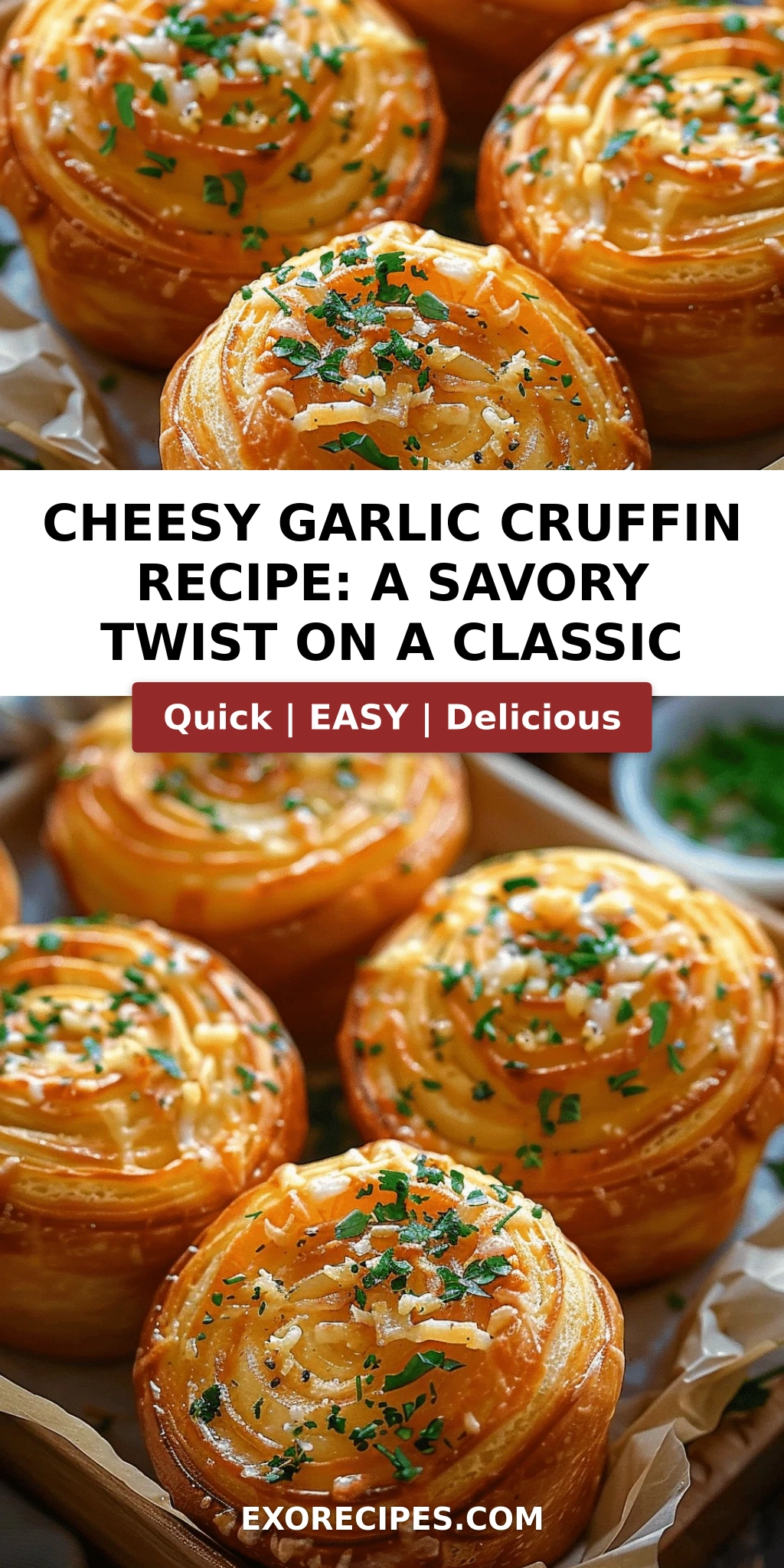 Cheesy Garlic Cruffin Recipe: A Flavorful Twist on a Classic Favorite