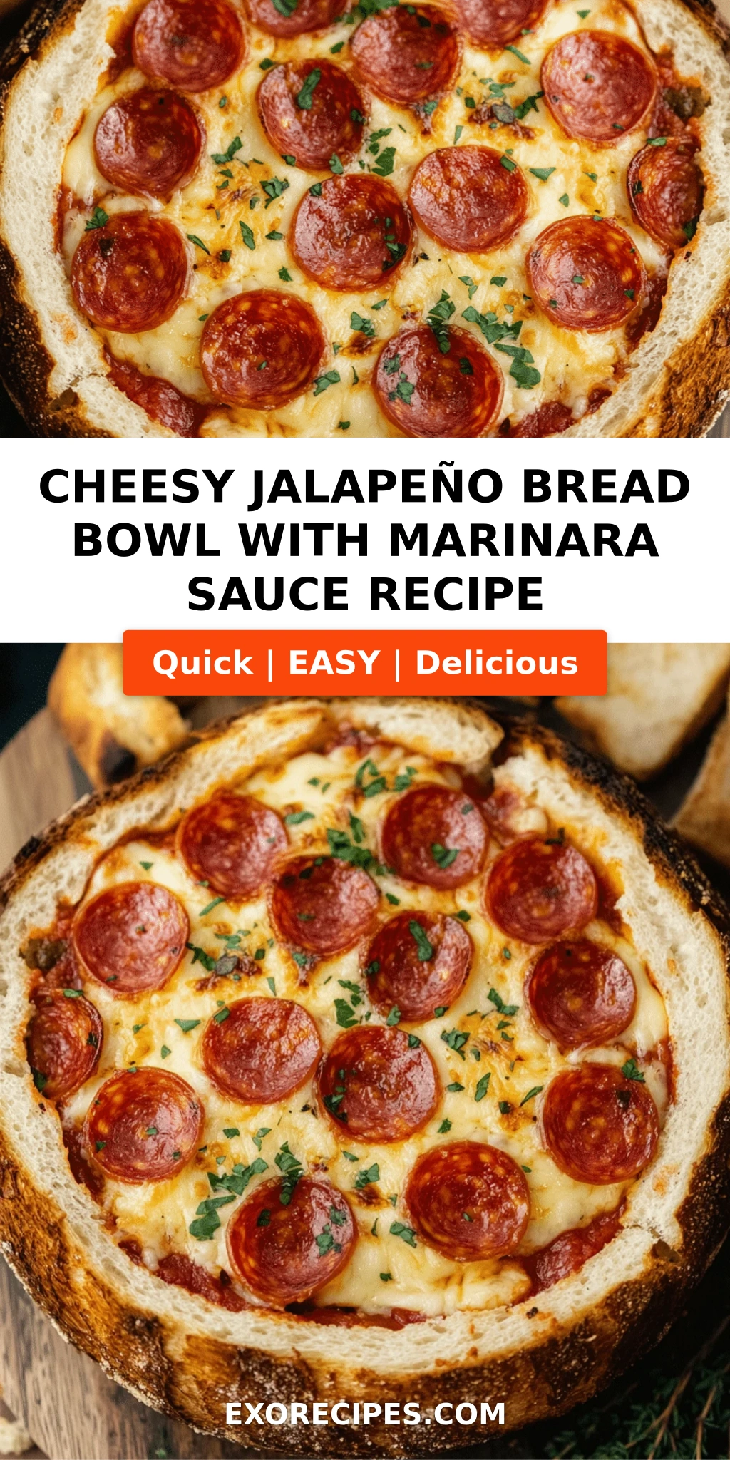 Cheesy Jalapeño Bread Bowl with Marinara Sauce: The Ultimate Comfort Food