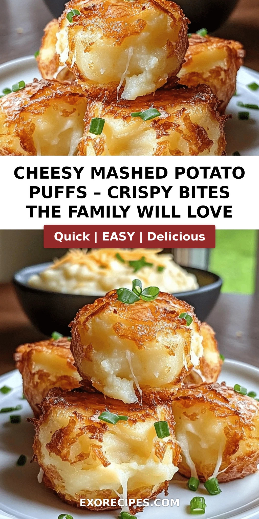 Cheesy Mashed Potato Puffs