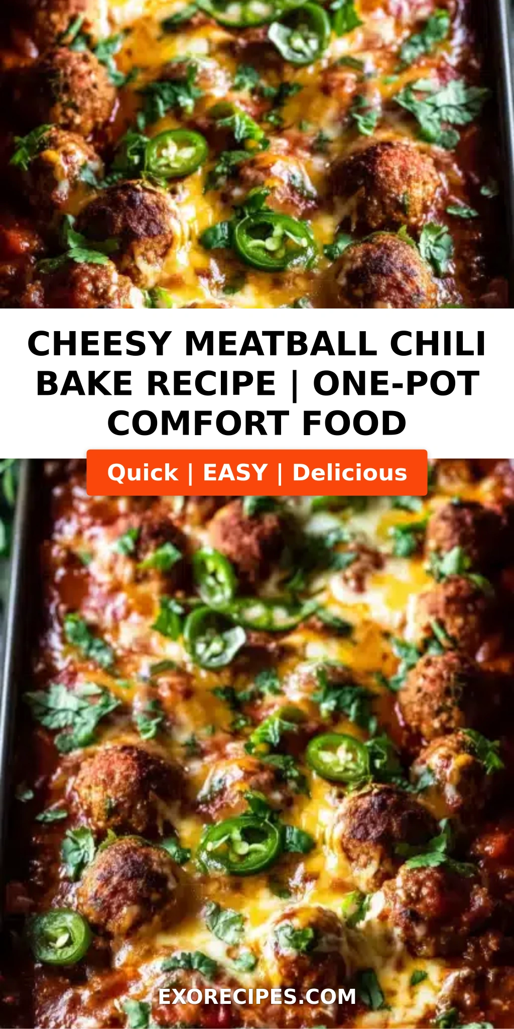 Cheesy Meatball Chili Bake The Ultimate One-Pot Comfort Food