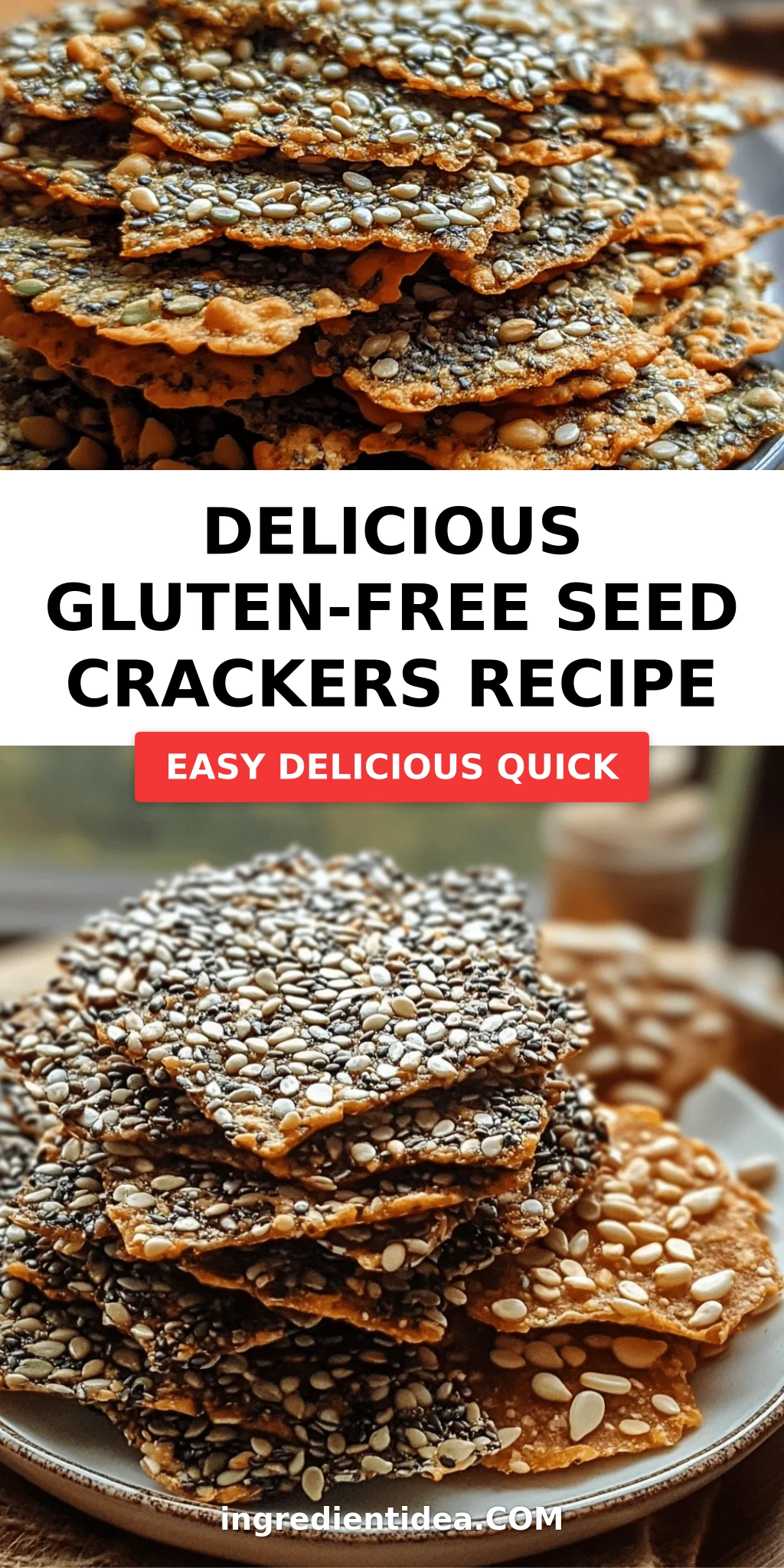 Delicious Gluten-Free Seed Crackers Recipe