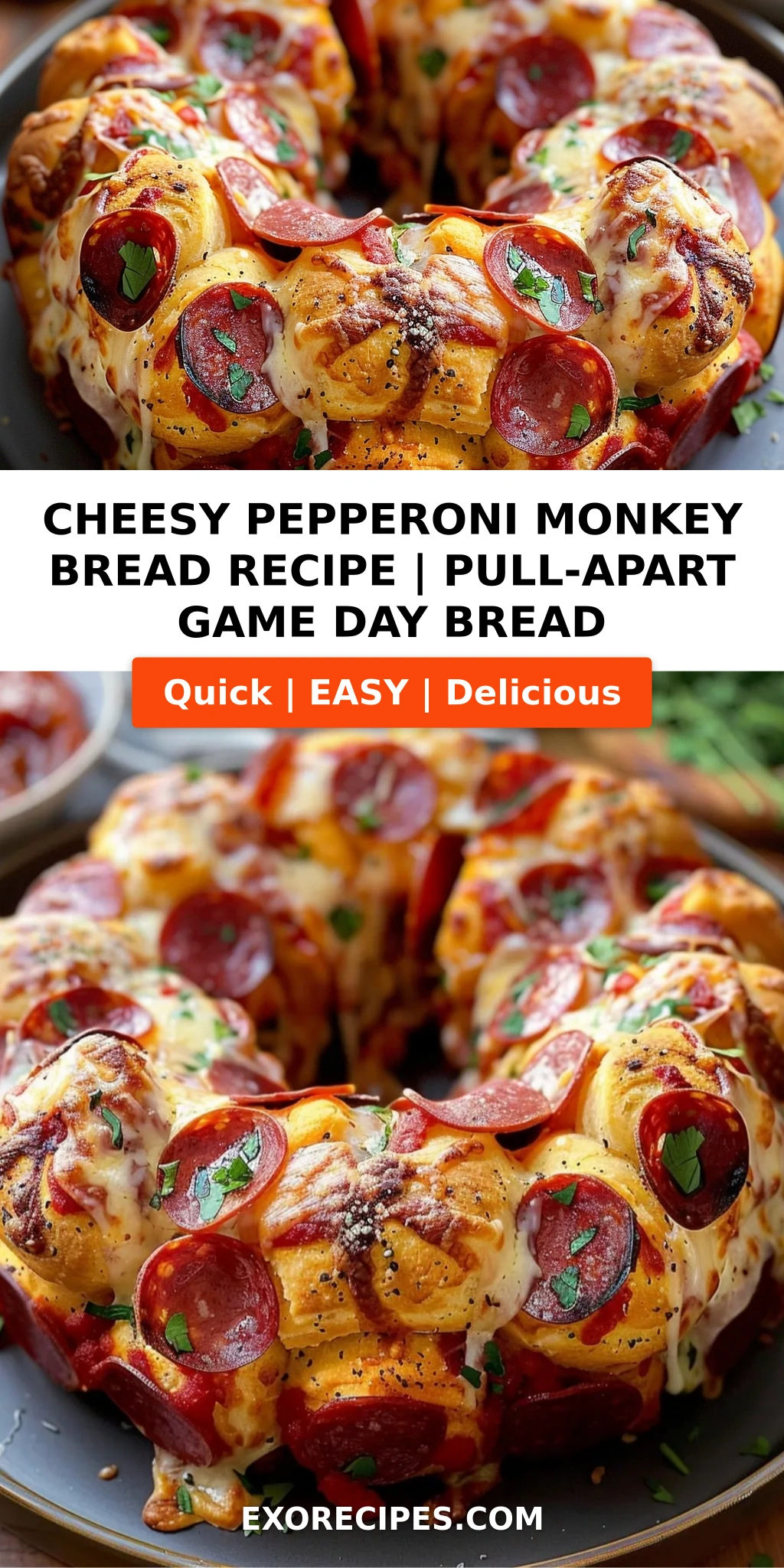 Cheesy Pepperoni Monkey Bread