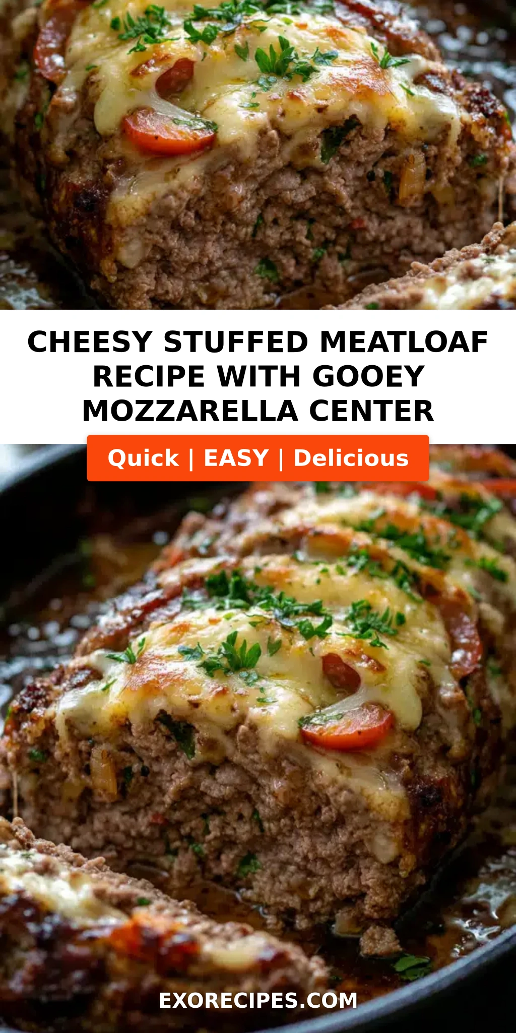 Cheesy Stuffed Meatloaf Recipe That Melts Hearts and Cheese Alike