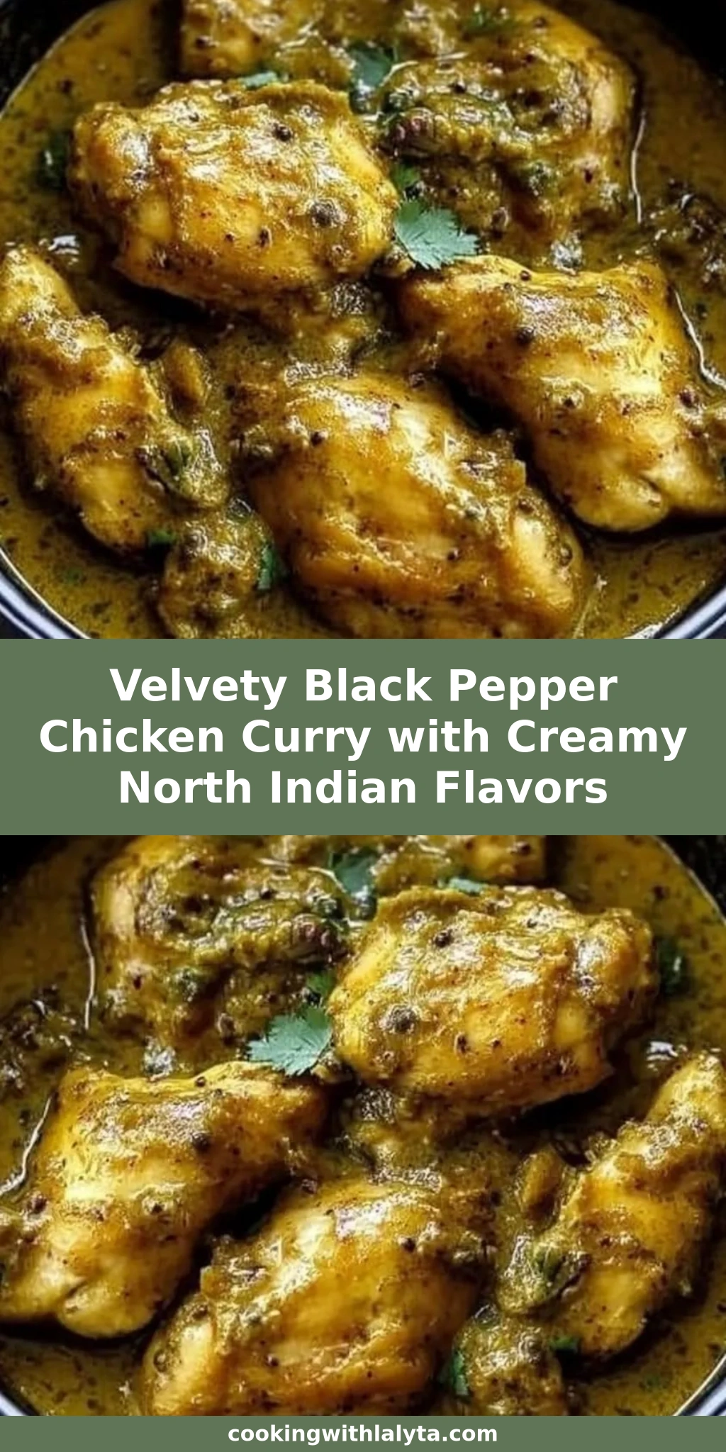 Velvety Black Pepper Chicken Curry with Creamy North Indian Flavors