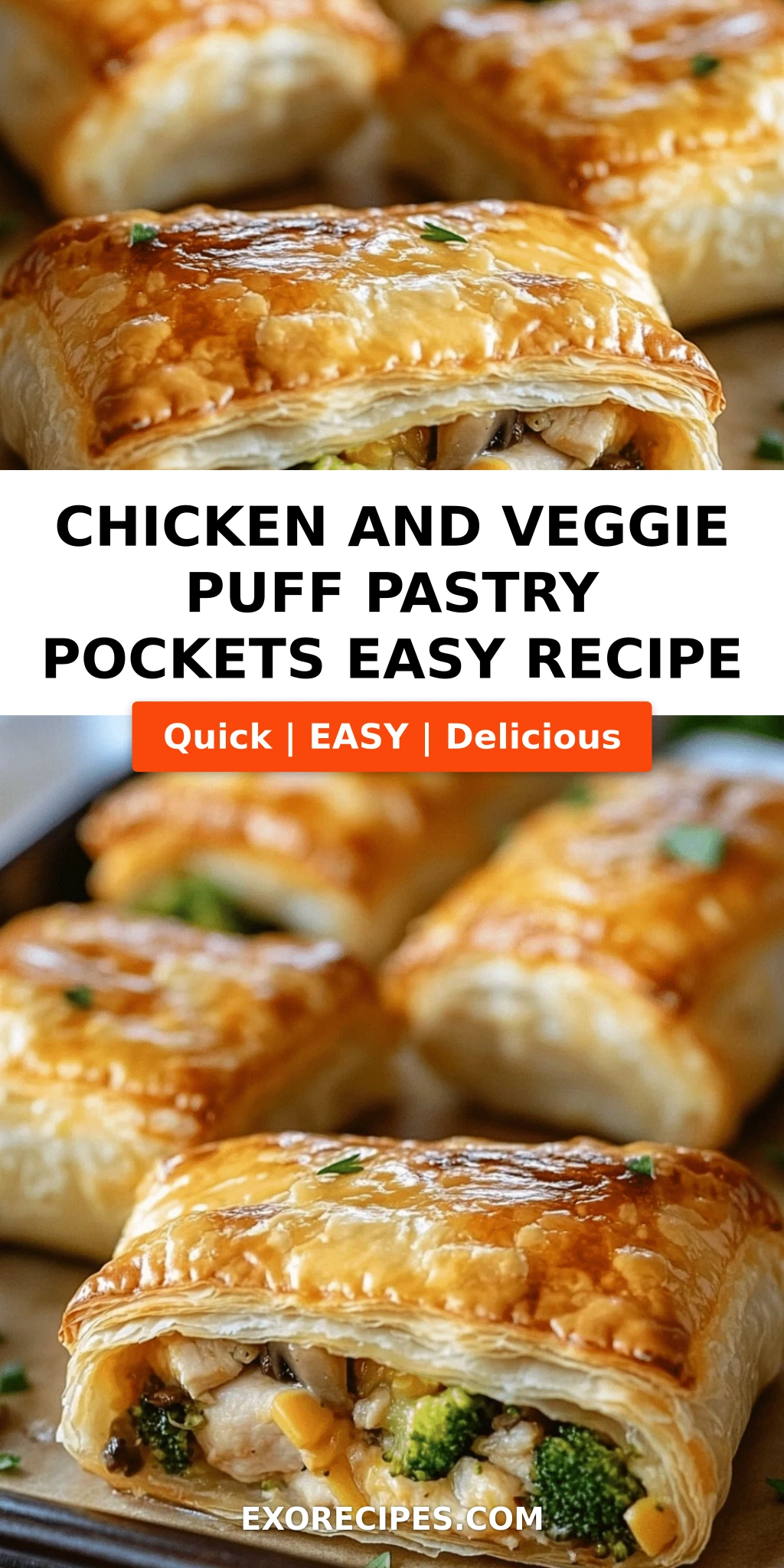 Chicken and Veggie Puff Pastry Pockets: A Delicious, Easy Recipe for All Occasions
