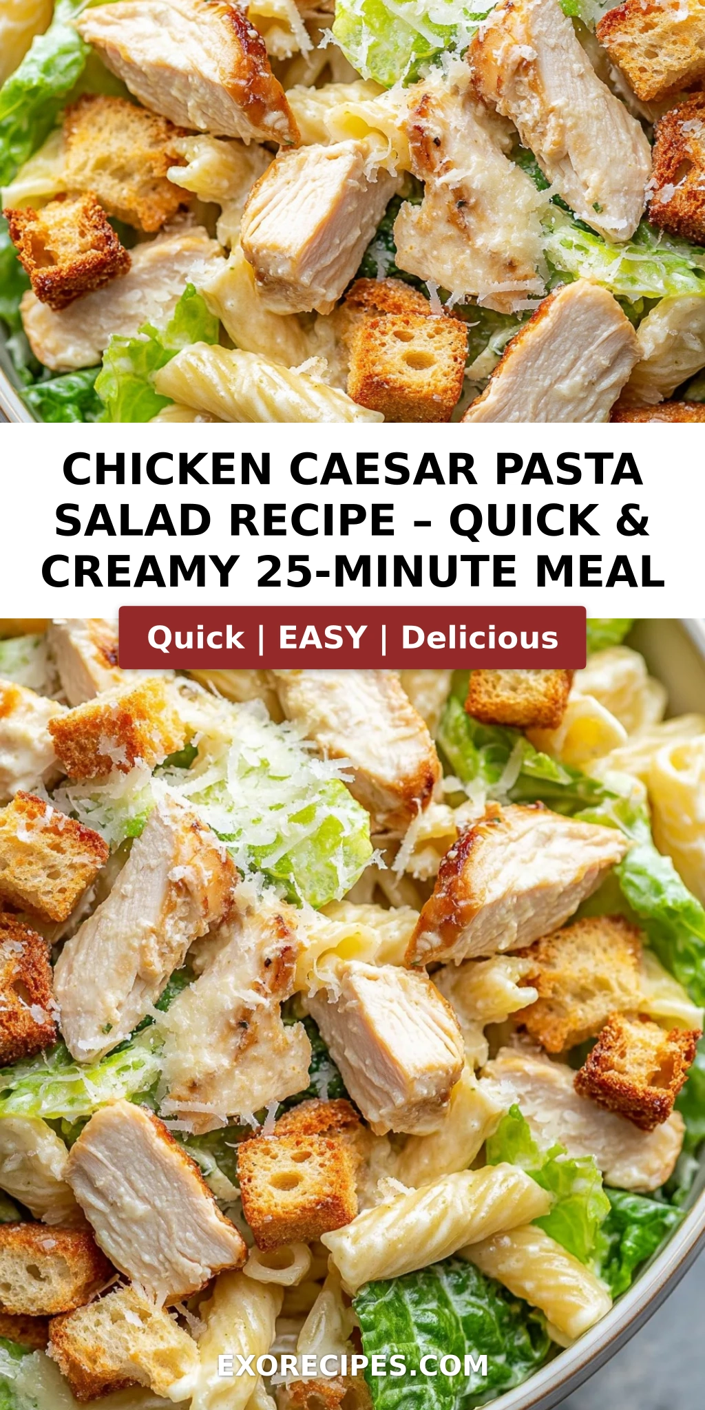 Chicken Caesar Pasta Salad