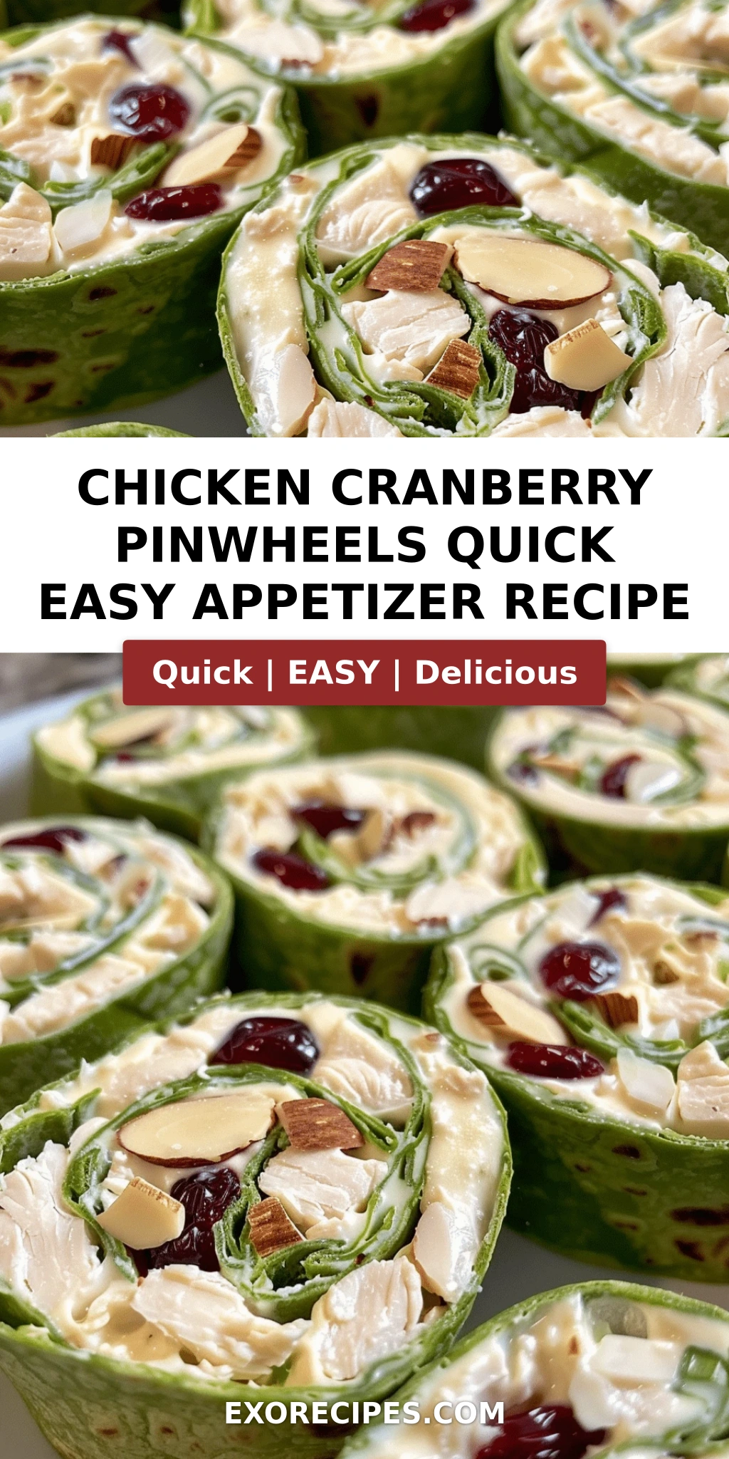 Chicken Cranberry Pinwheels: A Quick, Delicious Snack Recipe for Any Occasion