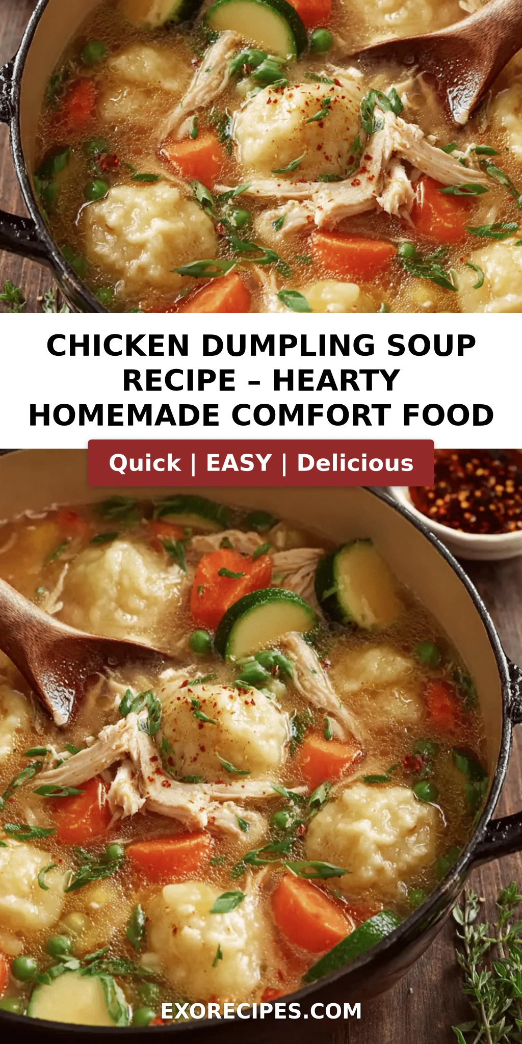 Chicken Dumpling Soup: Comforting Homemade Classic