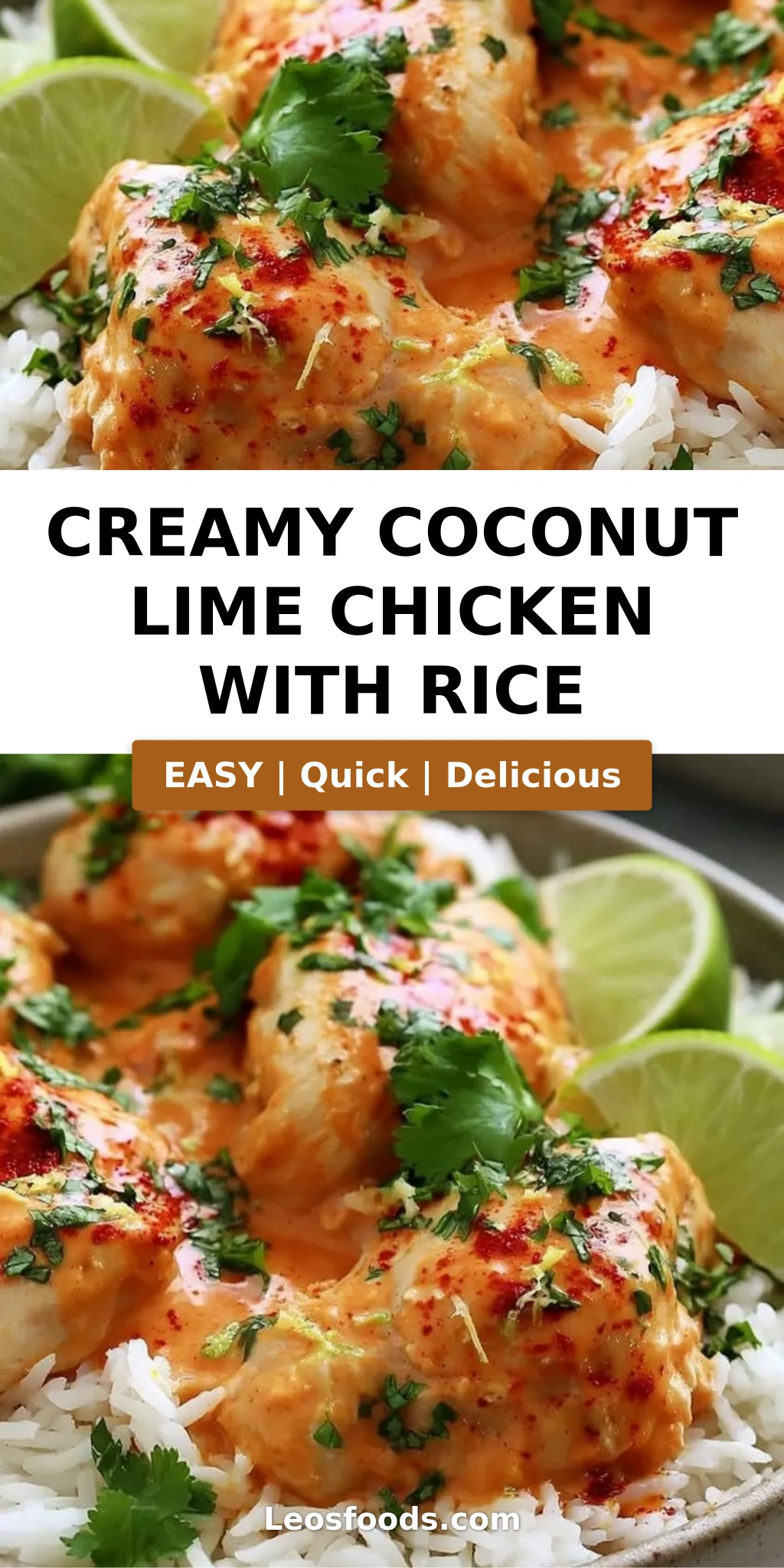 Creamy Coconut Lime Chicken with Rice