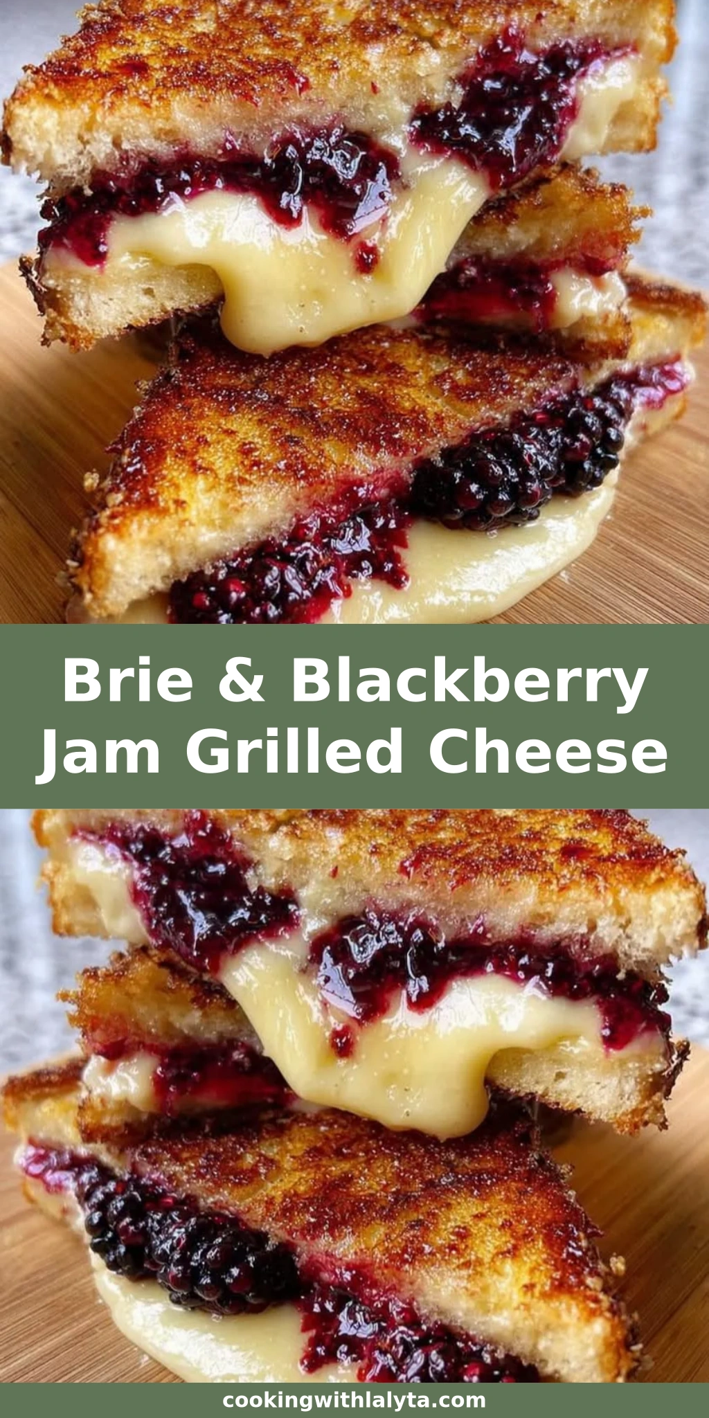 Brie & Blackberry Jam Grilled Cheese