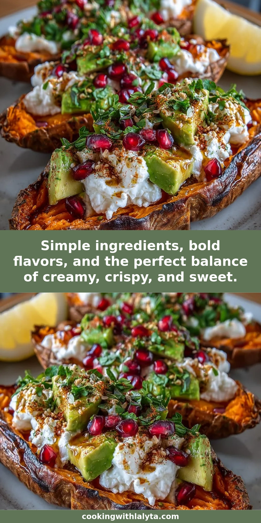 Simple ingredients, bold flavors, and the perfect balance of creamy, crispy, and sweet.