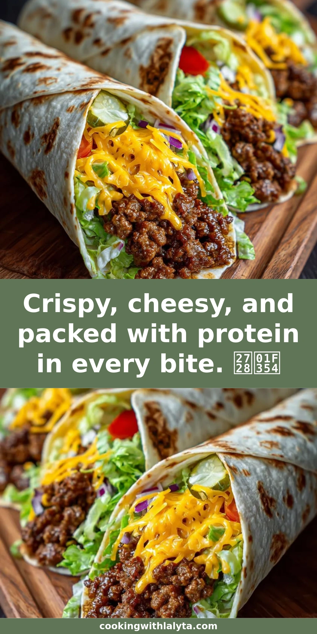 Crispy, cheesy, and packed with protein in every bite. ✨🍔