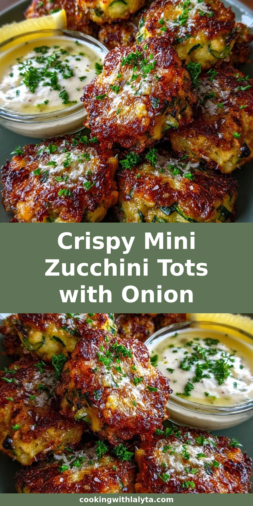 Crispy Mini Zucchini Tots with Onion