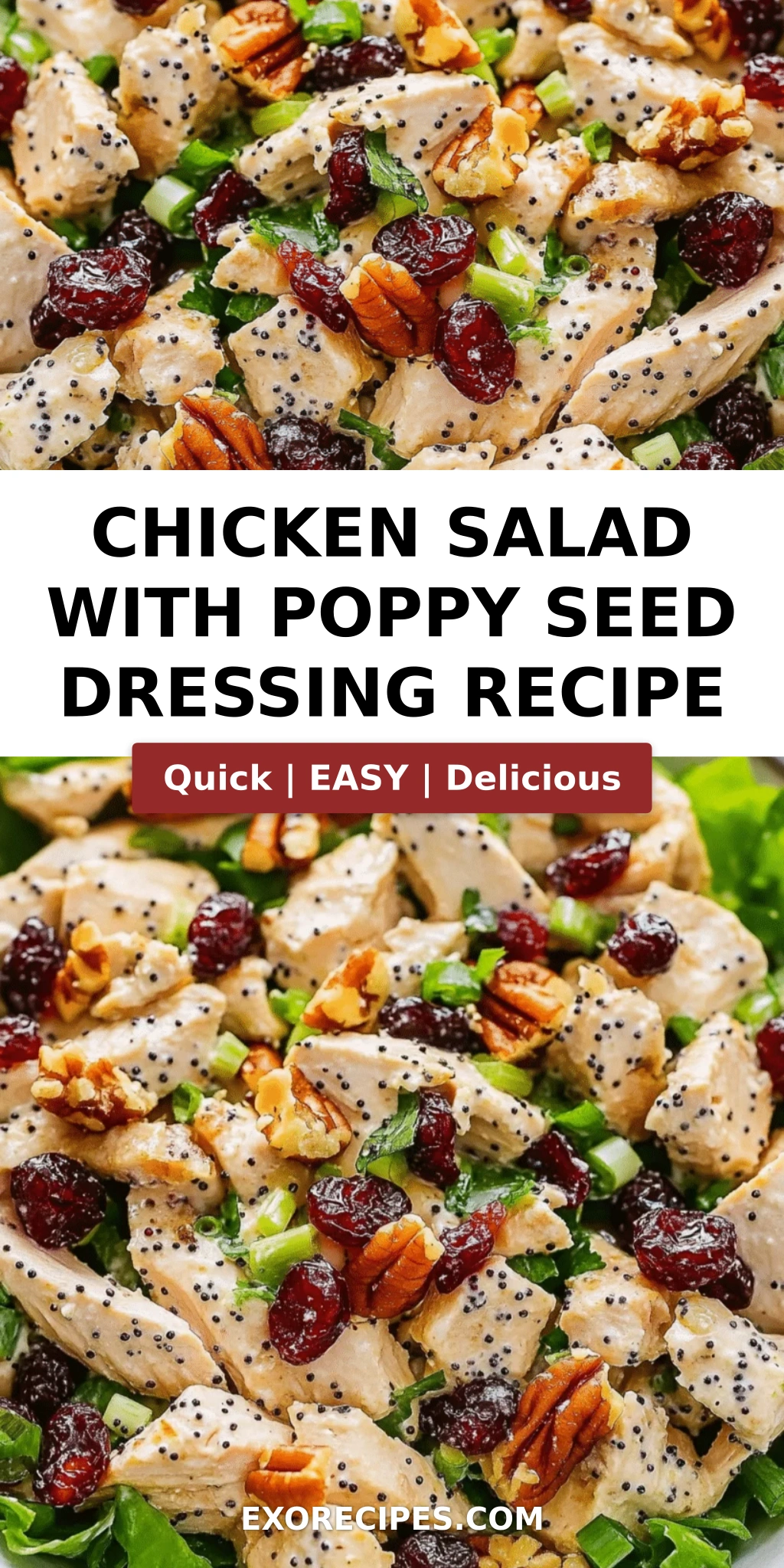 Chicken Salad with Poppy Seed Dressing