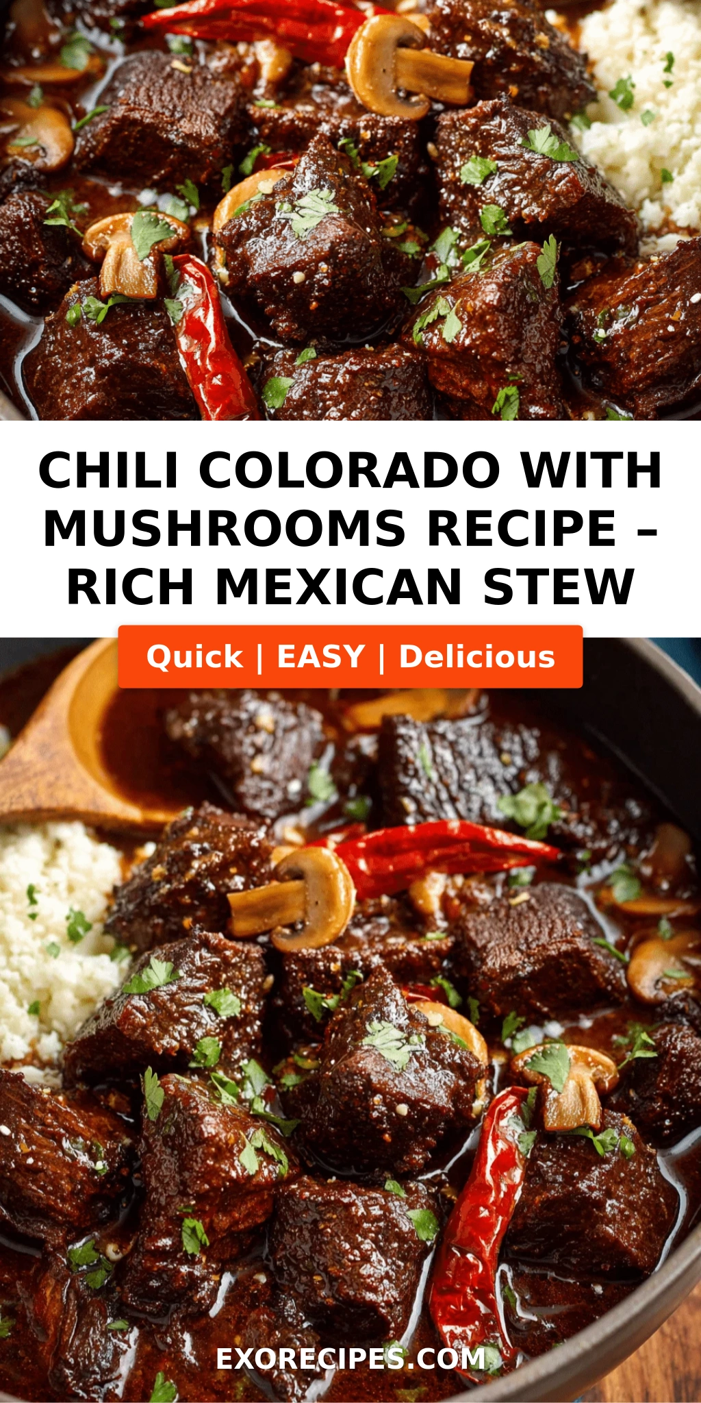Chili Colorado with Mushrooms The Rich, Comforting Mexican Stew Youll Crave Every Week