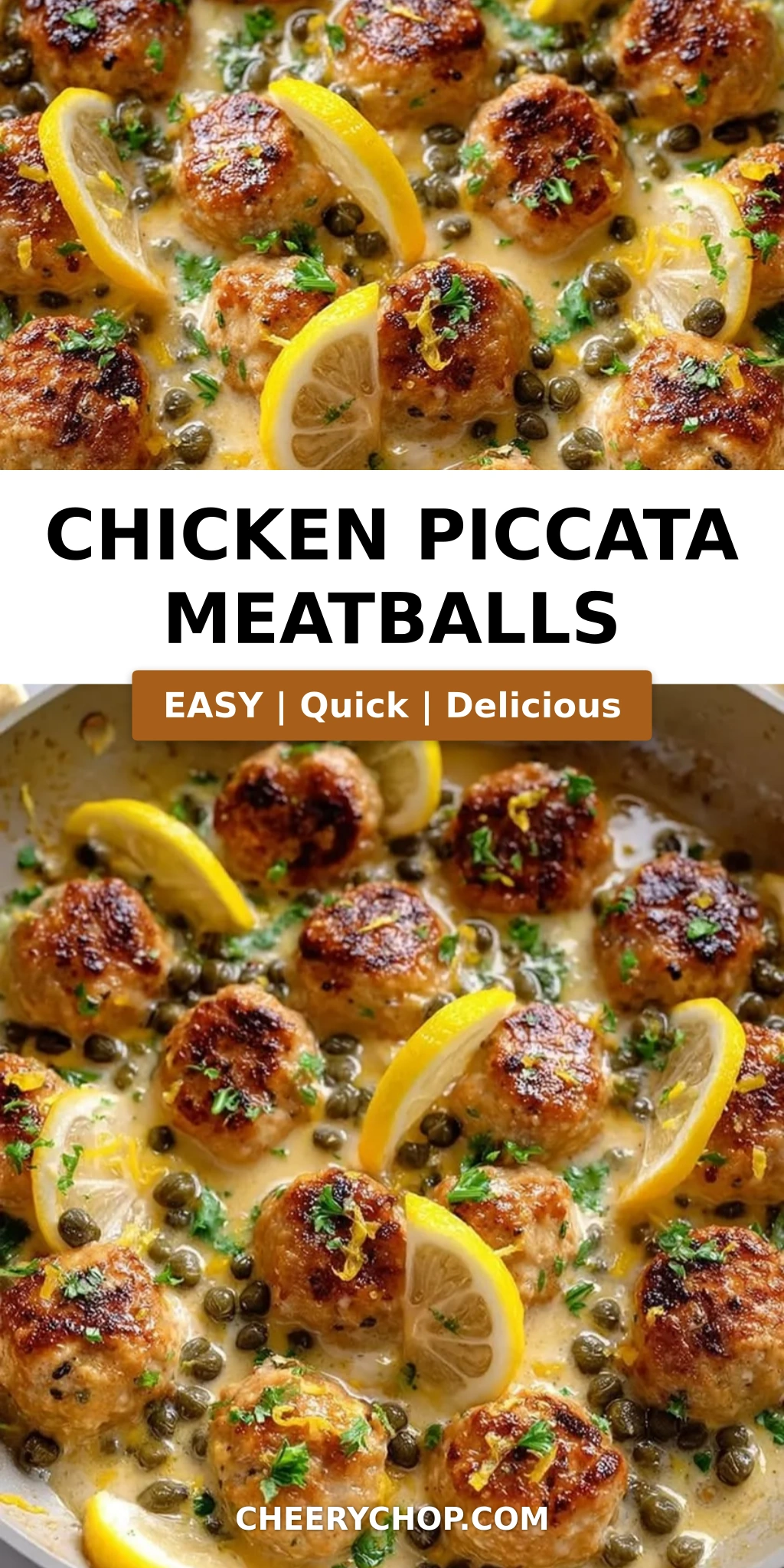 Chicken Piccata Meatballs