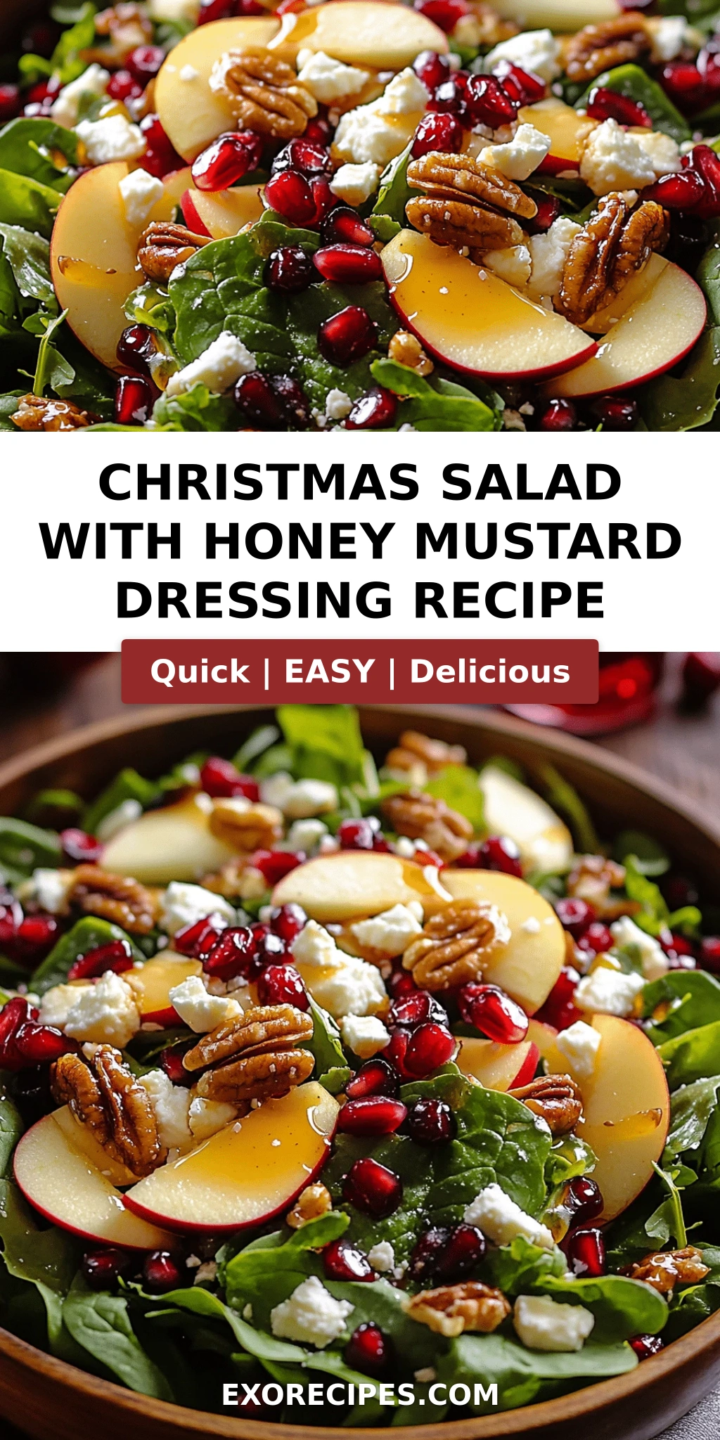 Christmas Salad with Honey Mustard Dressing: A Festive and Flavorful Delight