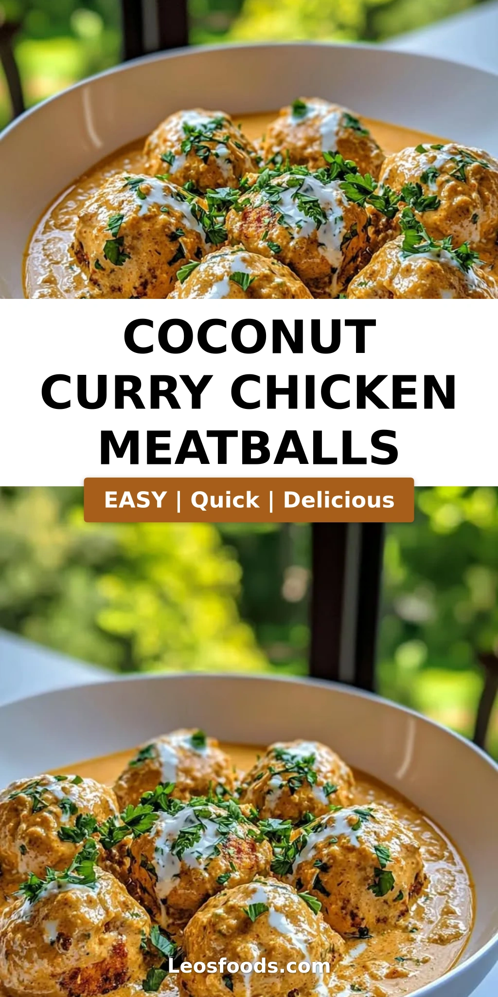 Coconut Curry Chicken Meatballs