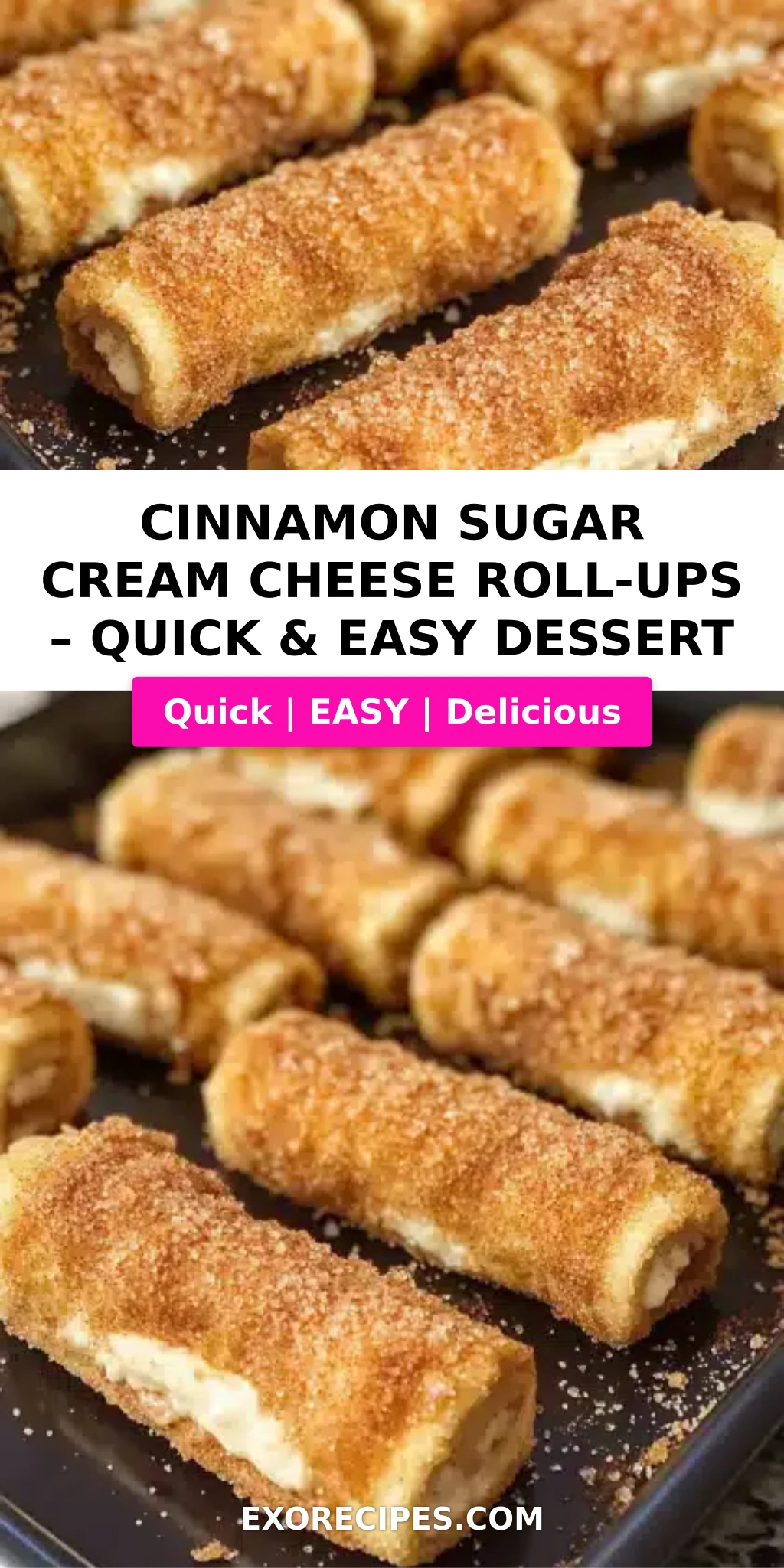 Cinnamon Sugar Cream Cheese Roll-Ups