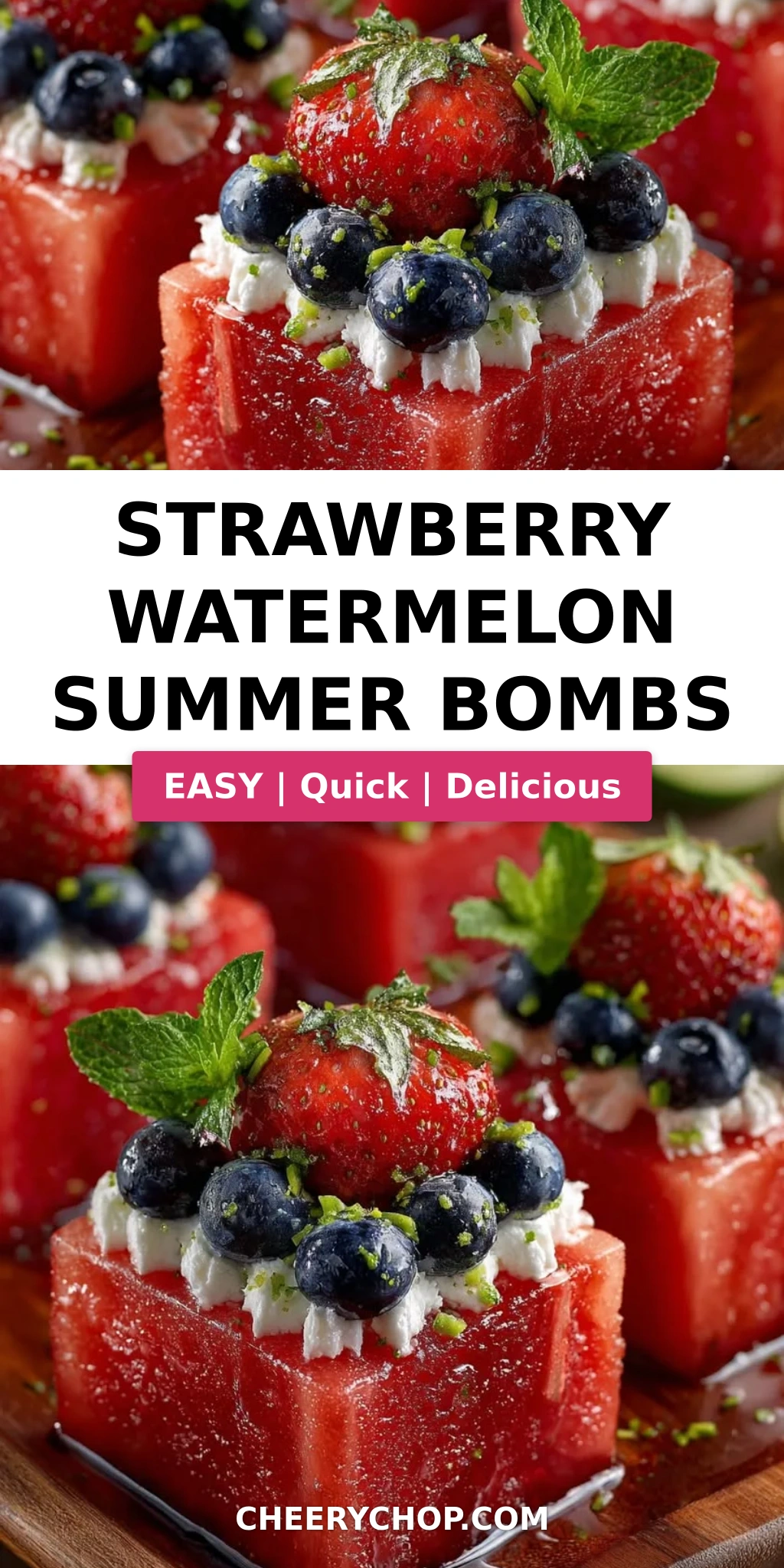 Strawberry Watermelon Summer Bombs