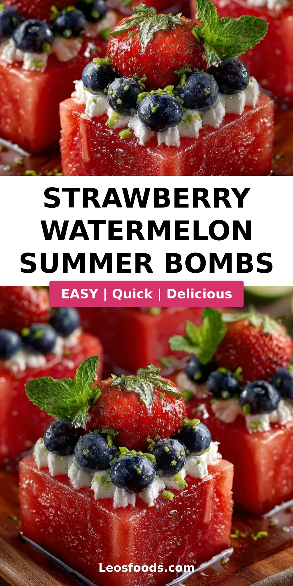 Strawberry Watermelon Summer Bombs