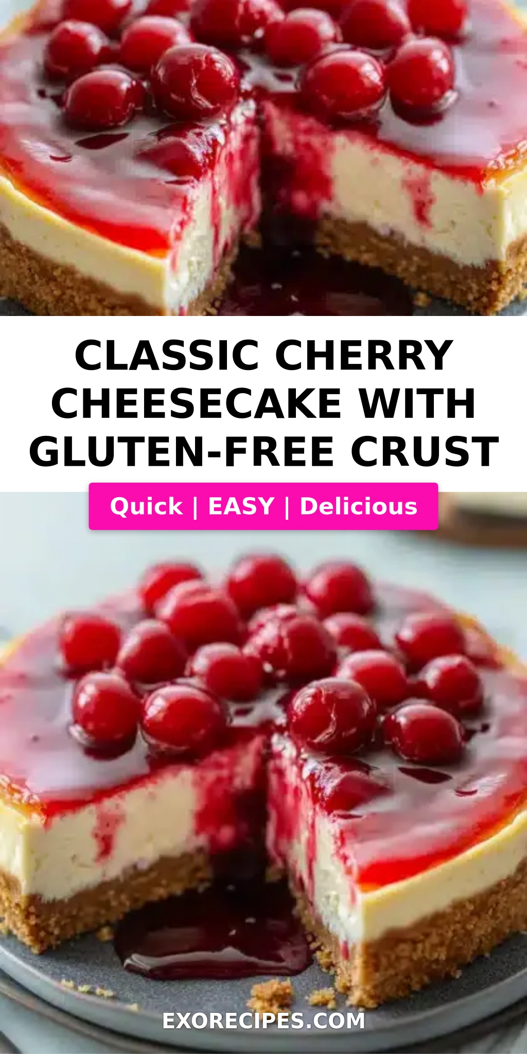 Classic Cherry Cheesecake with a Gluten-Free Option: The Ultimate Recipe for Every Occasion